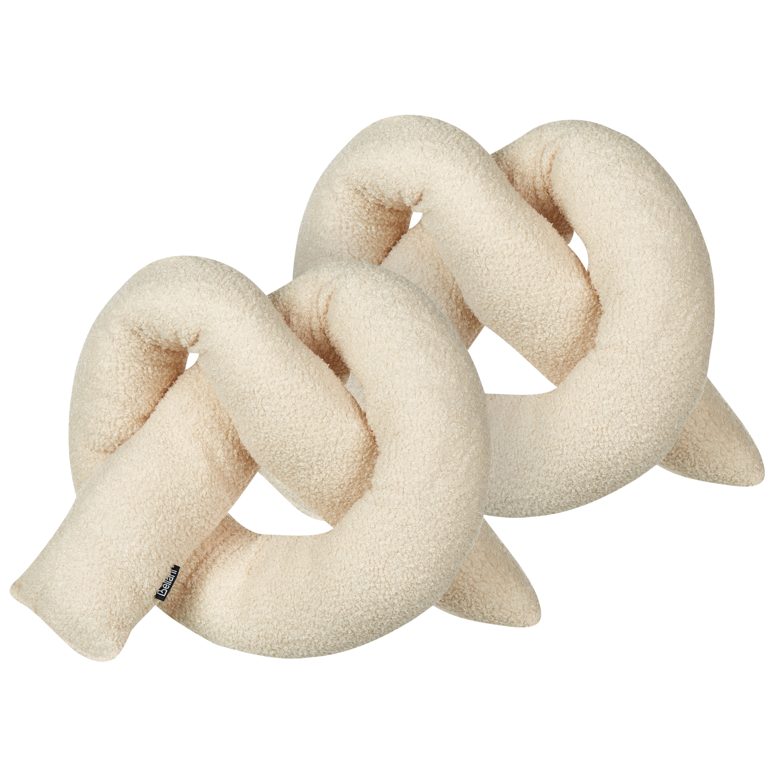 Sæt af 2 pyntepuder GLADIOLUS 172 x 14 cm Boucle Beige Ensfarvet