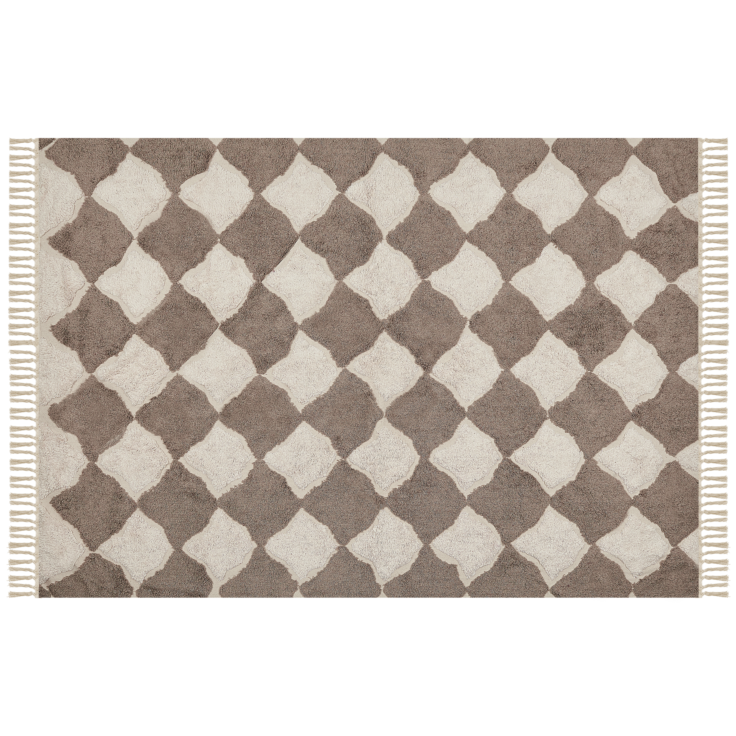Gulvtæppe SINOP Beige 160 x 230 cm Bomuld