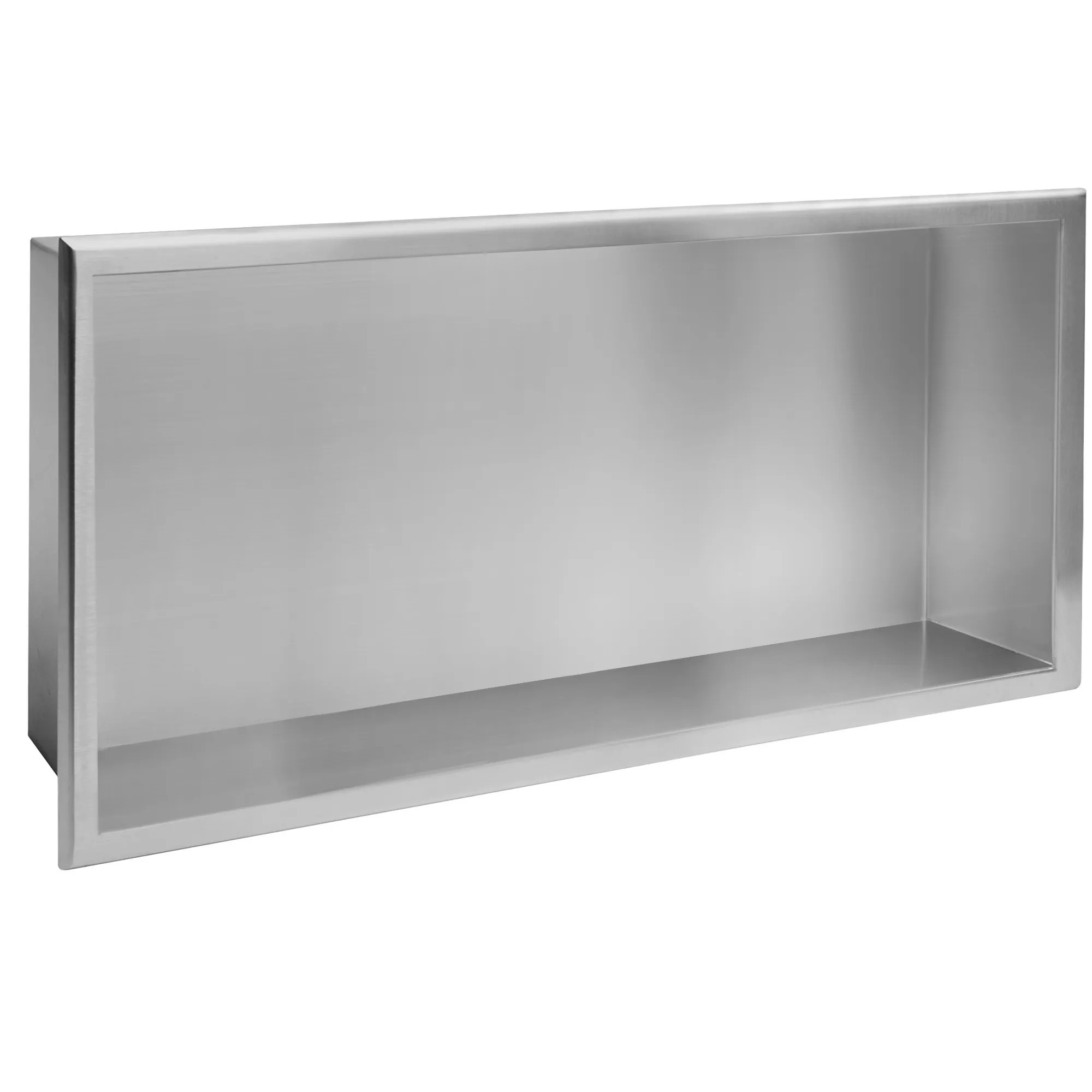 REA indbygget badeværelseshylde 3 30x60x10 Børstet stål, 10x60x30cm