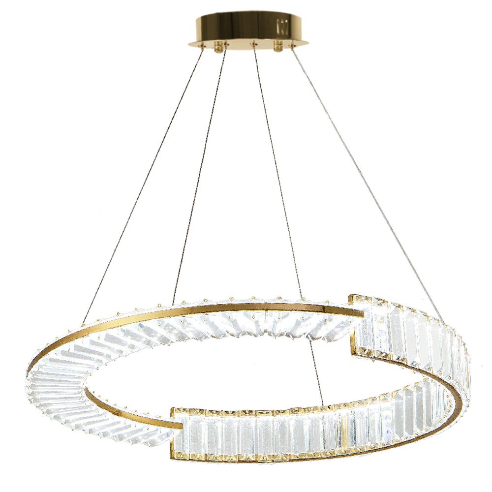 TOOLIGHT hængende loftlampe LED APP1528-CP60 Guld 60x60x90cm