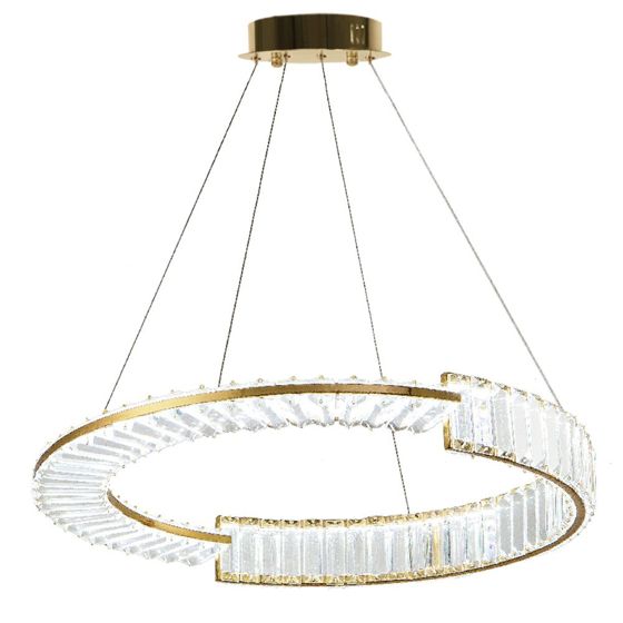 TOOLIGHT hængende loftlampe LED APP1528-CP60 Guld 60x60x90cm