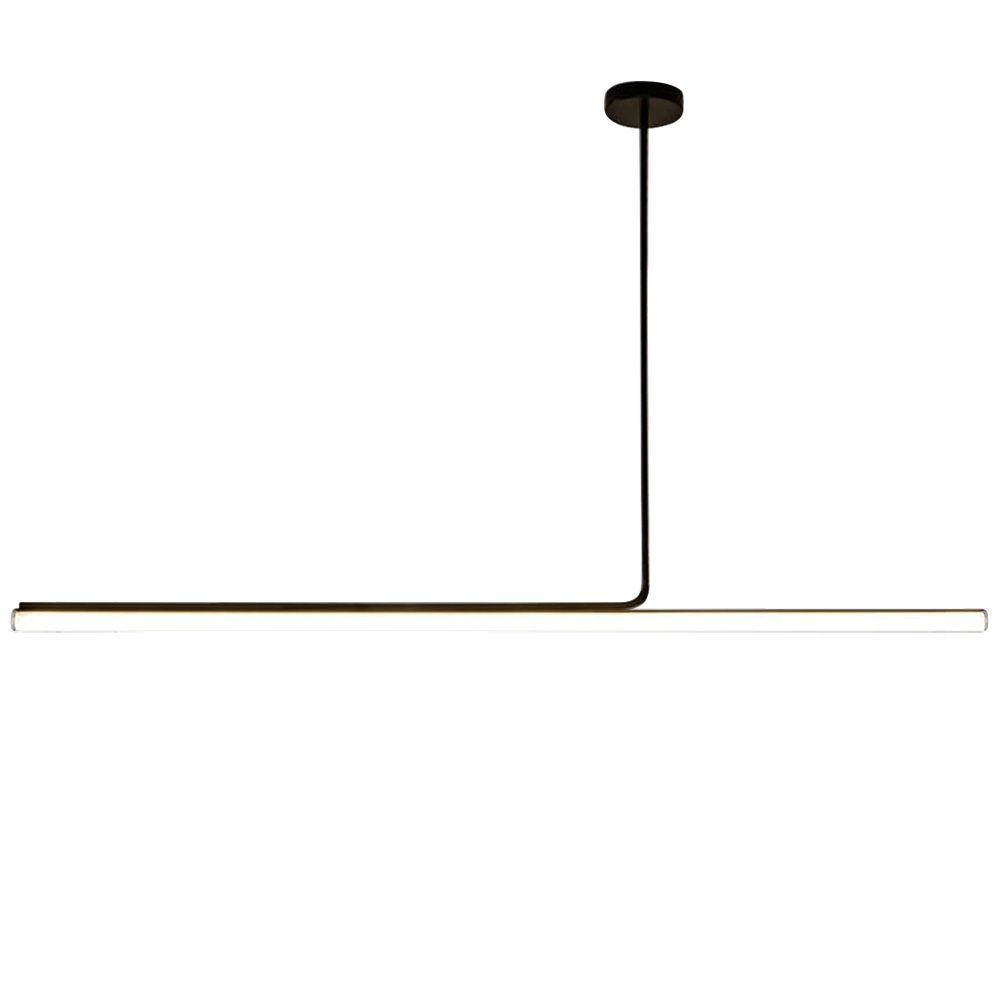 TOOLIGHT hængende loftlampe LED APP1660-CP 140CM Sort 140,5x3x88cm