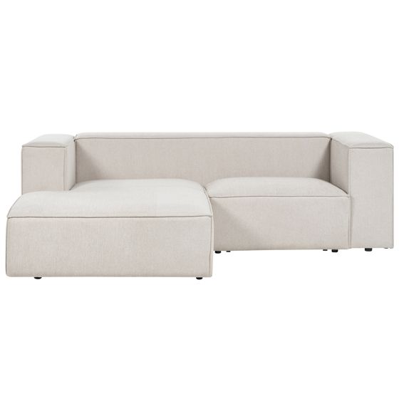 Hjørnesofa 2 personers VERNON Lys Beige Højrevendt
