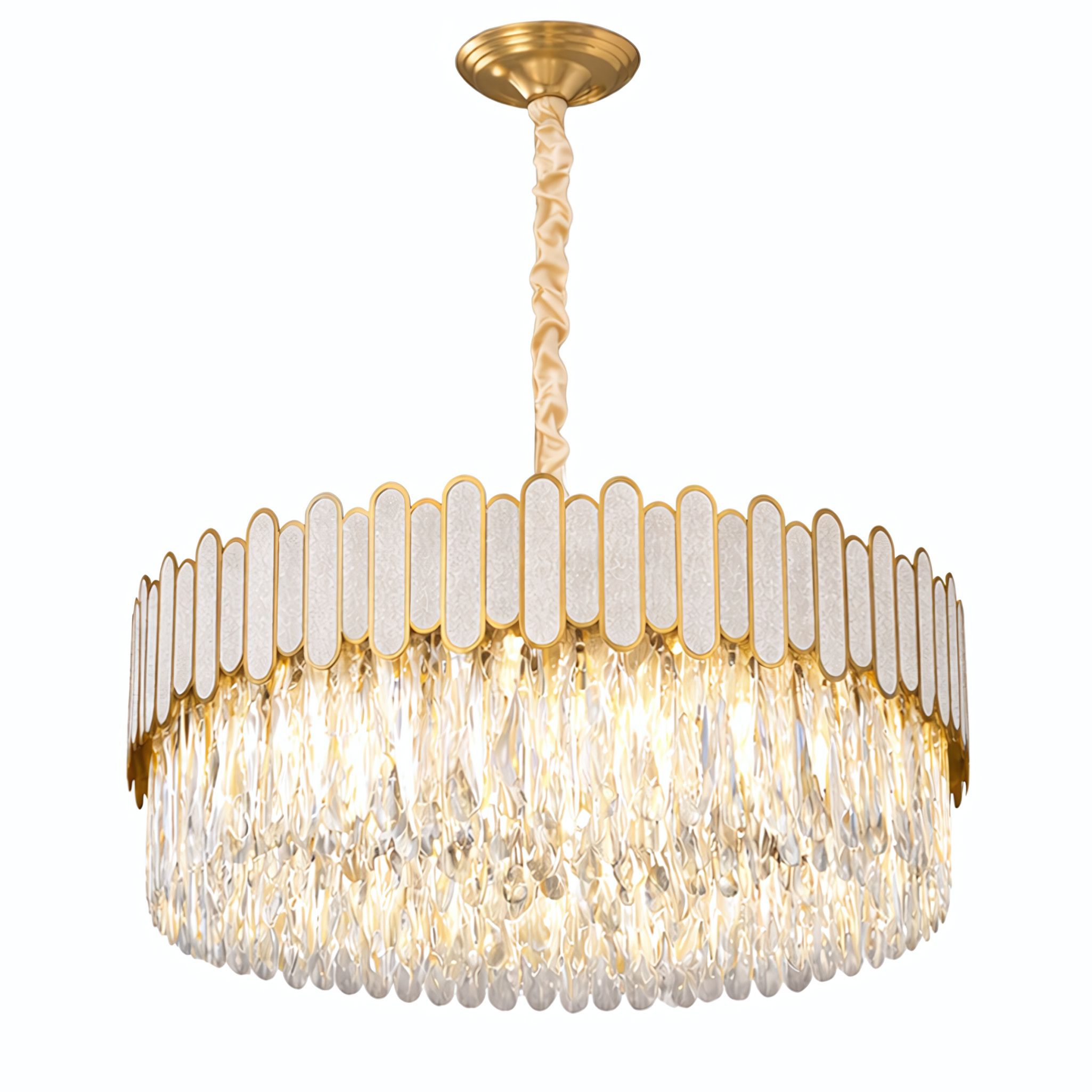 TOOLIGHT hængende loftlampe APP1747-8CP 60cm Guld 58x58x4cm
