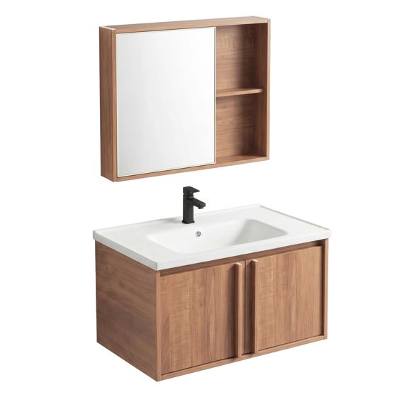 REA badeværelsesmøbelsæt med håndvask GAMA T25023 HHL 70CM , Brun, 47x70x44cm