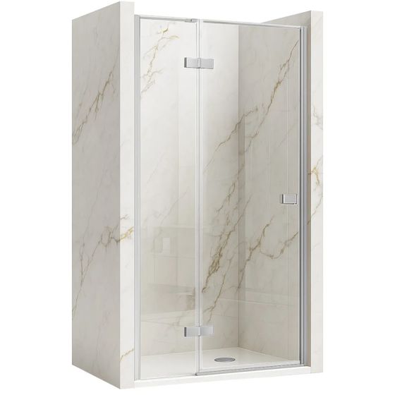 REA brusedør Atlas 80 Venstre + magnetliste Krom, 80x0,6x200cm