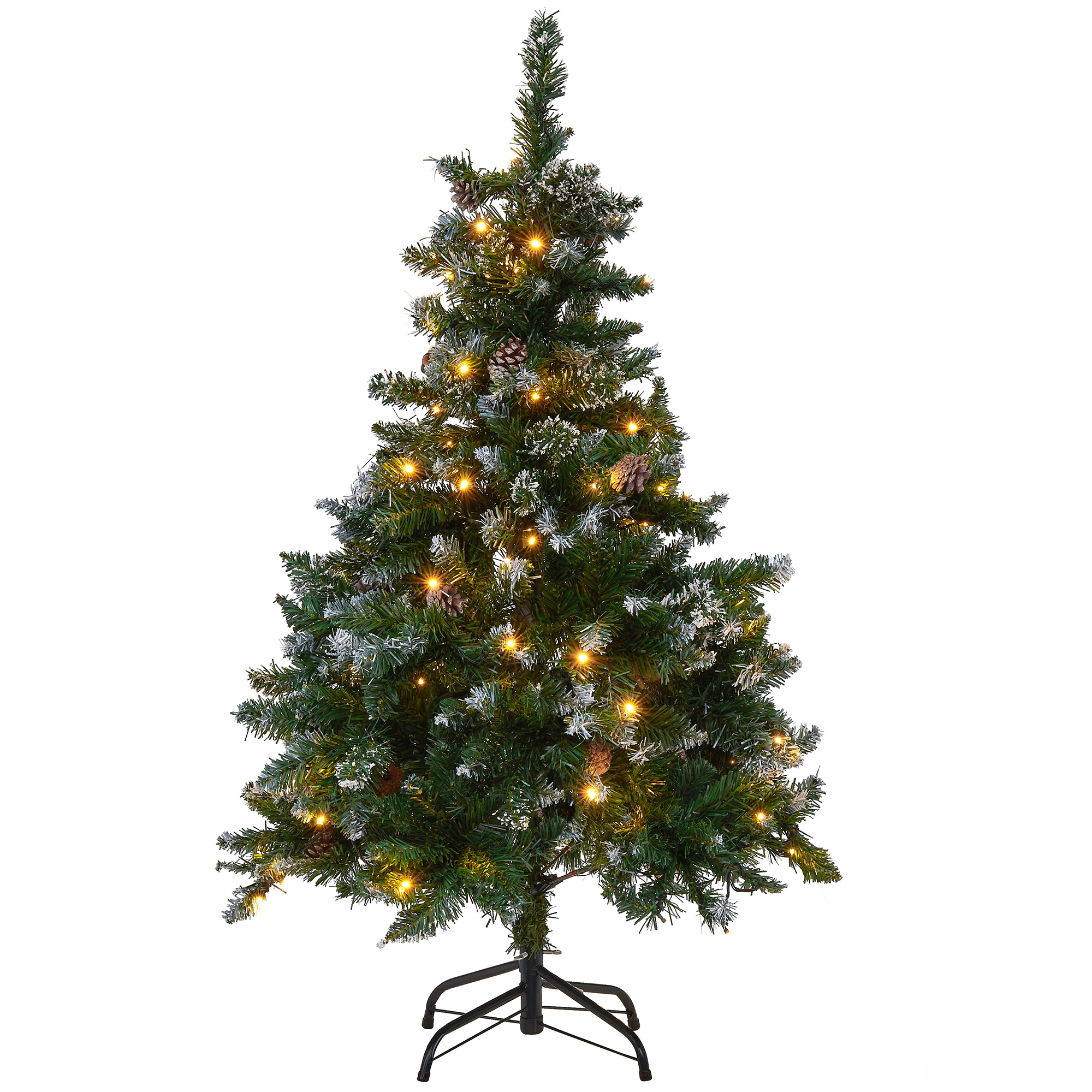 Kunstigt juletræ LED PALOMAR 120 cm Mørkegrøn