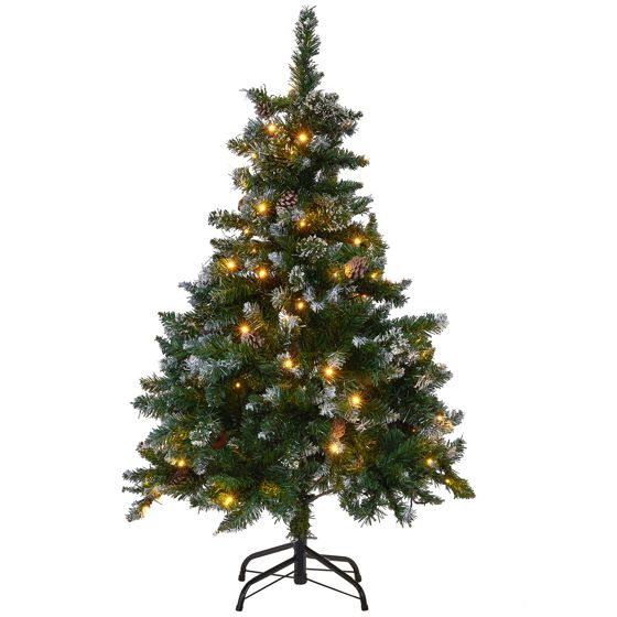 Kunstigt juletræ LED PALOMAR 120 cm Mørkegrøn