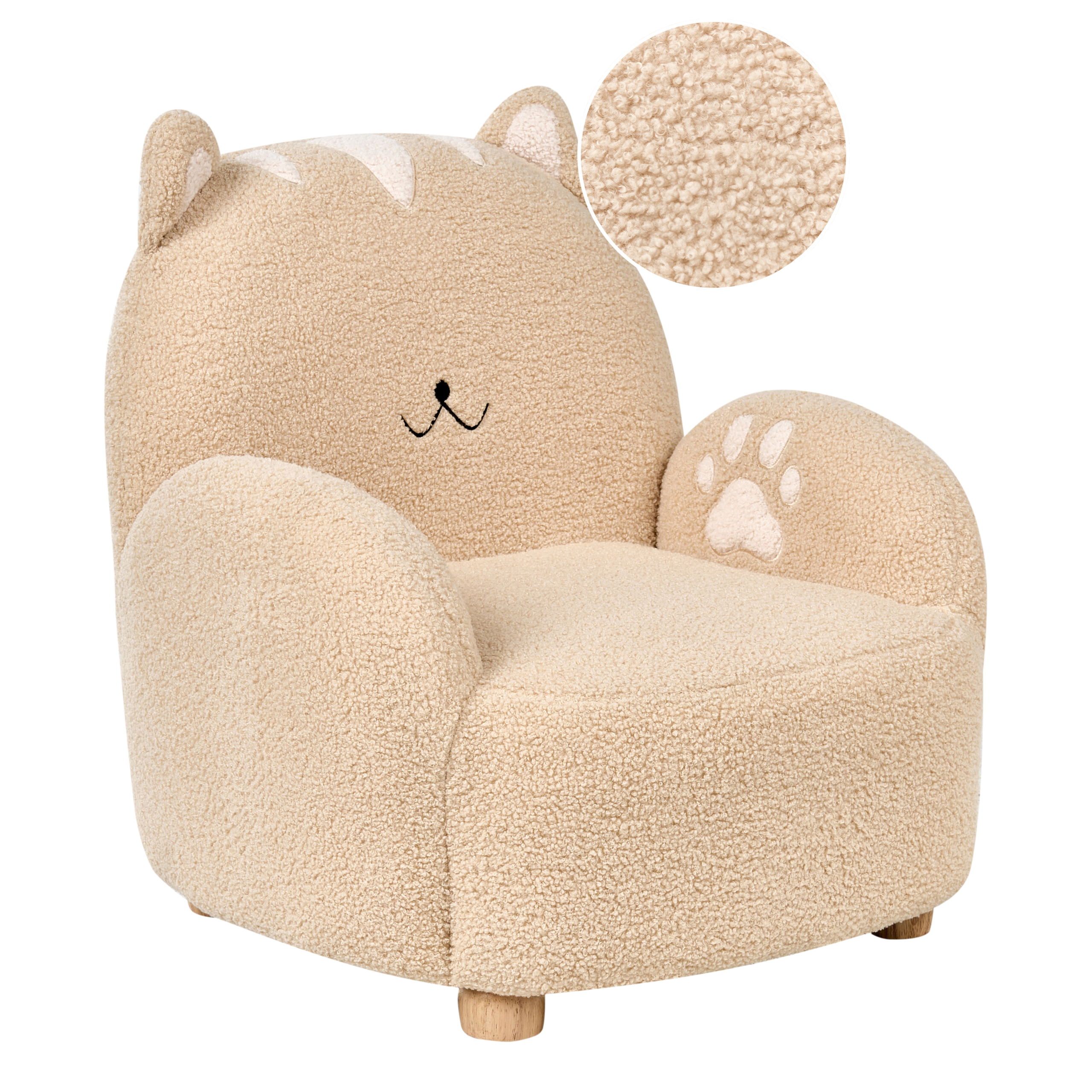 Børnelænestol Kat ZOAR Boucle Beige