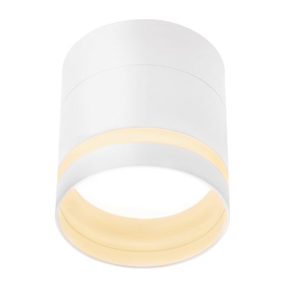 NETTLIFE LED-påbygningsspot rund loftspot hvid 5 W påbygningsspot lille akryl