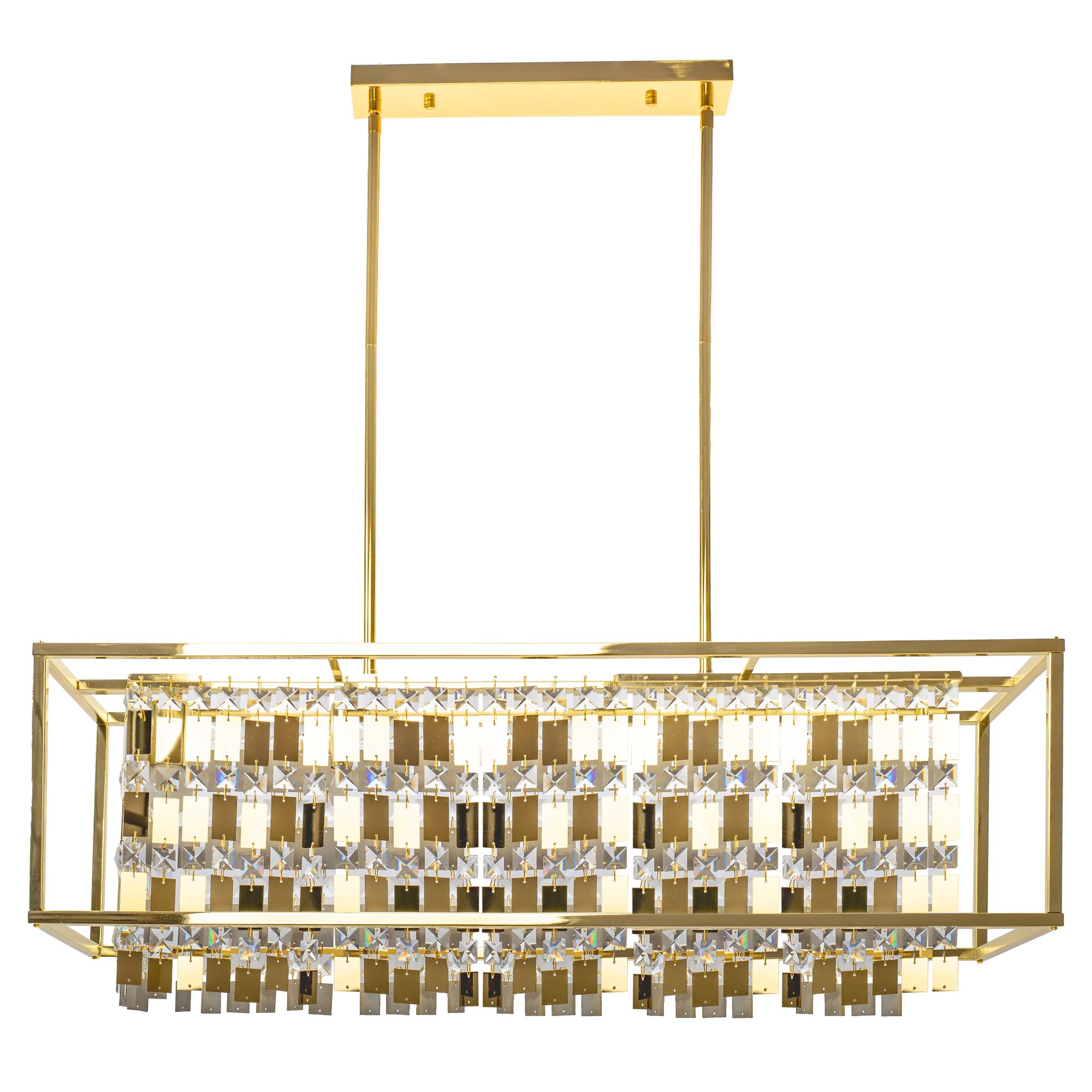 TOOLIGHT hængende loftlampe APP1113-4CP Guld 28x85x86,5cm