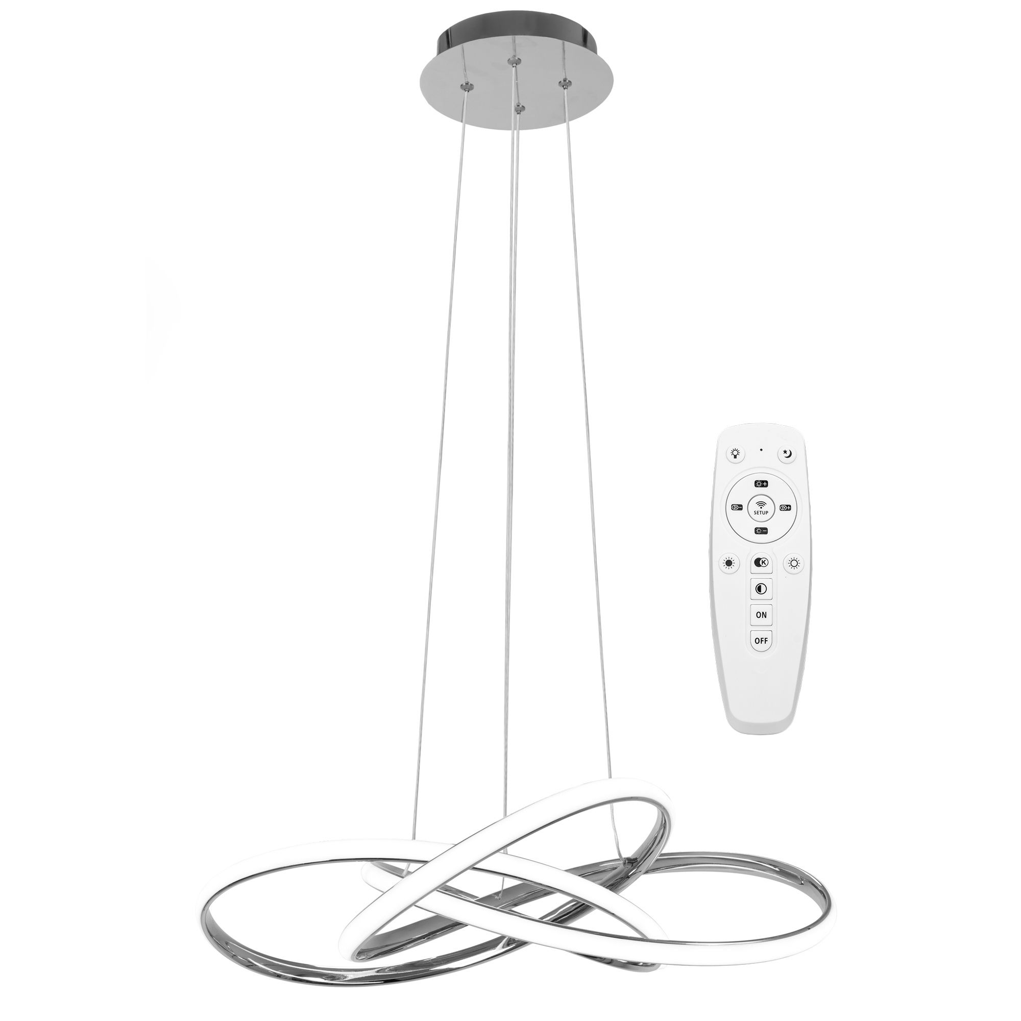 TOOLIGHT hængende loftlampe APP816-CP NODE LED Krom 13x60x70cm