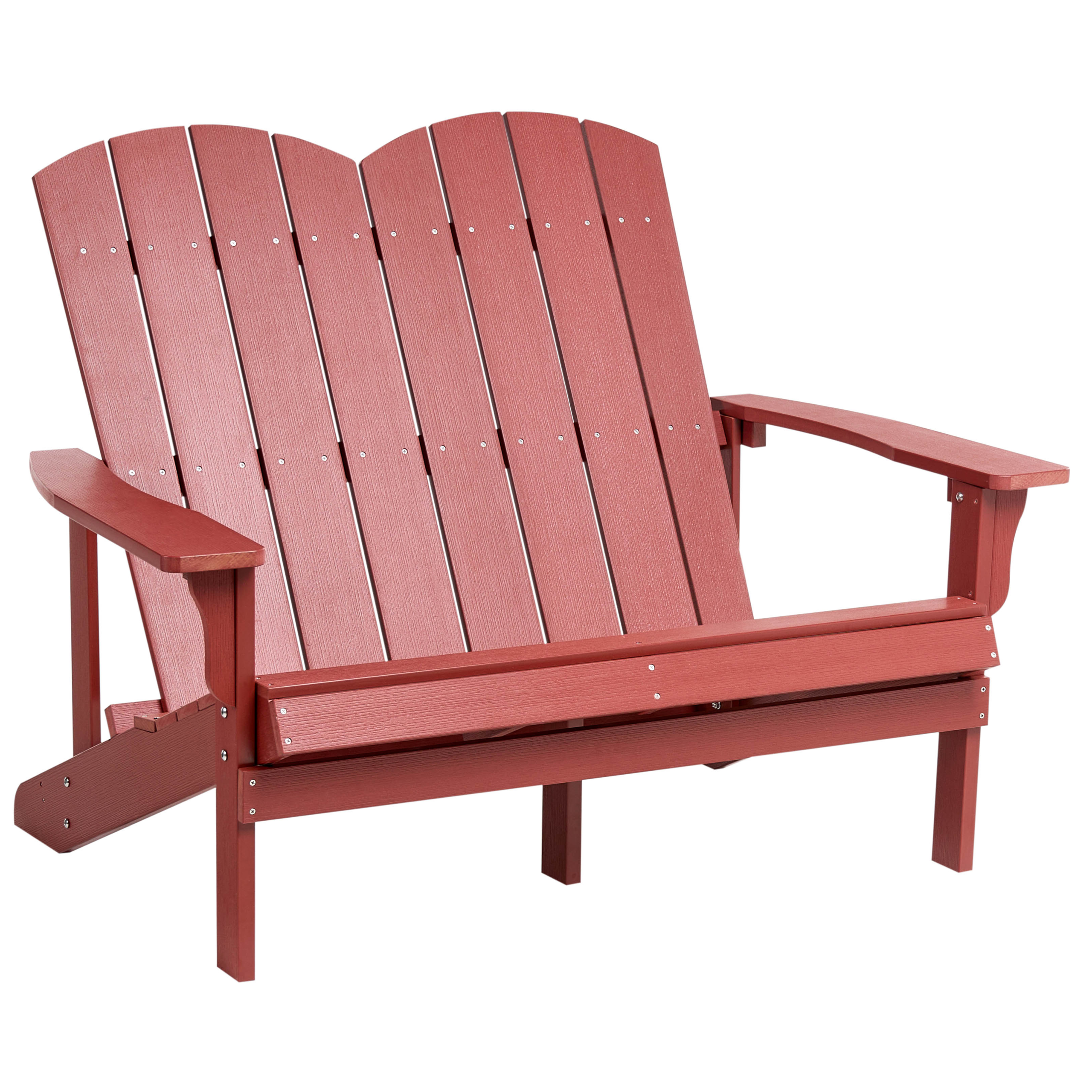 Havebænk ADIRONDACK 125 cm Rød