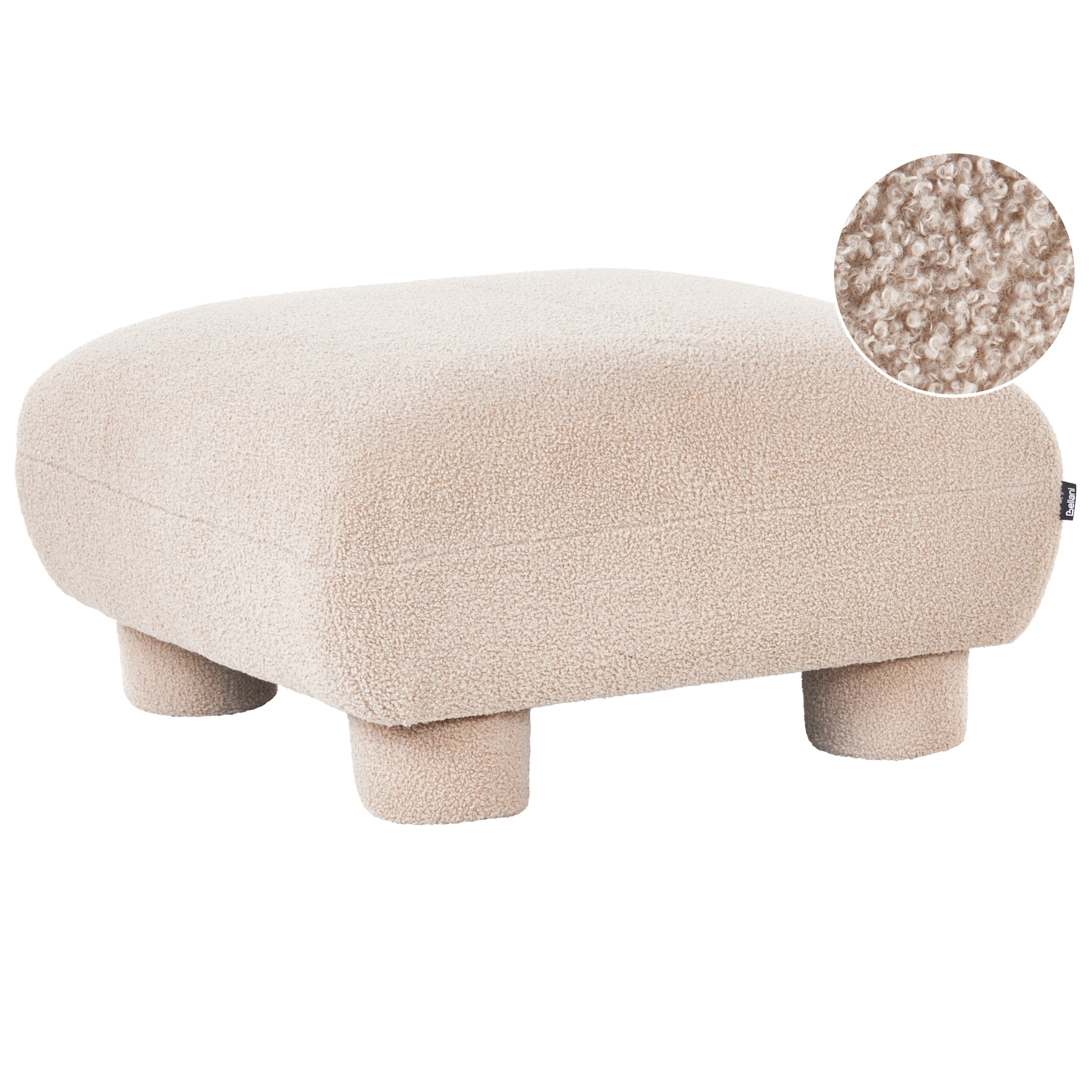 Fodskammel MJALBI Boucle Beige