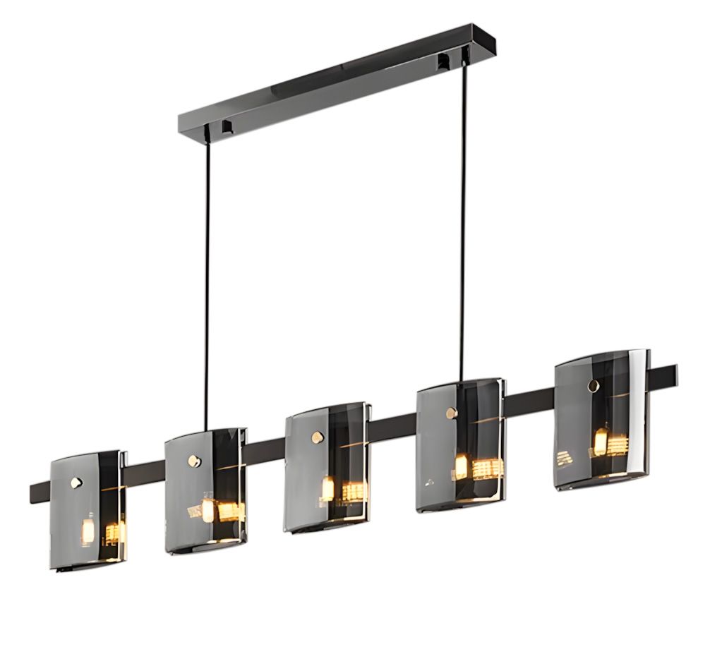 TOOLIGHT hængende loftlampe APP1706-5CP Grå 120x120x19,5cm