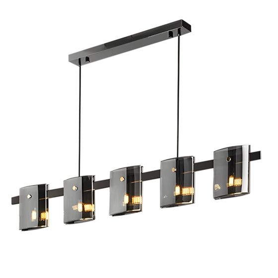 TOOLIGHT hængende loftlampe APP1706-5CP Grå 120x120x19,5cm