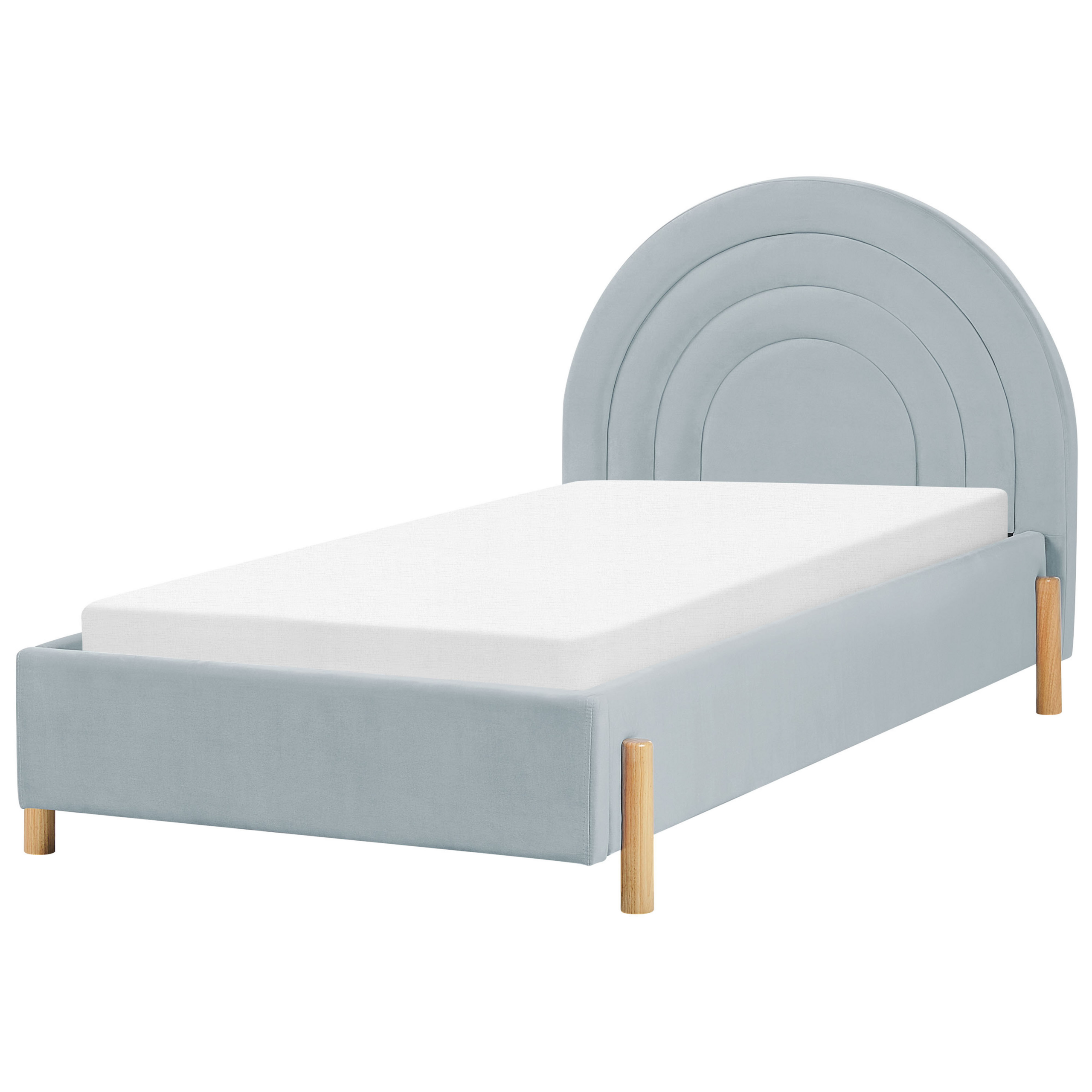 Børneseng Velour ANET 90 x 200 cm Himmelblå