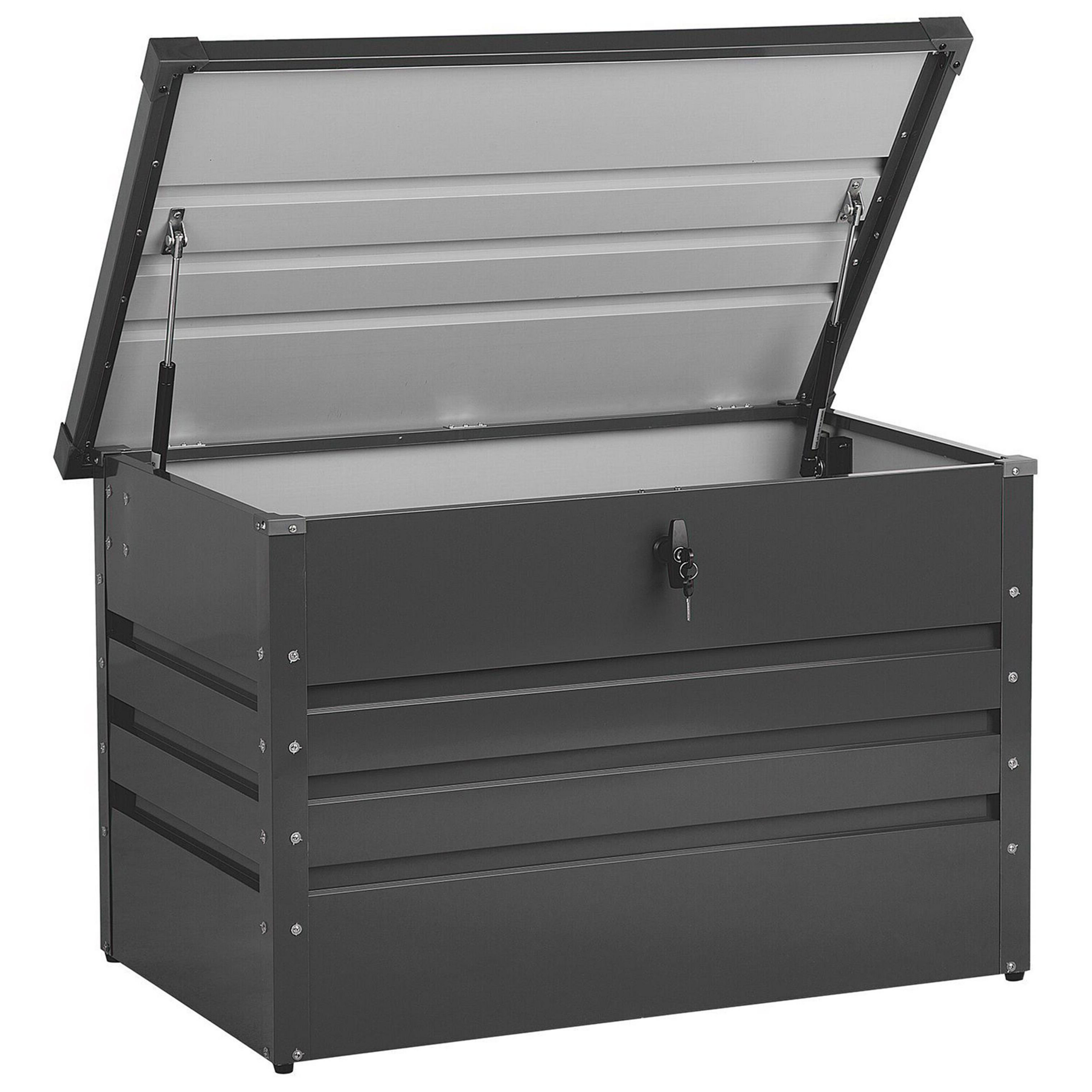 Opbevaringsboks CEBROSA 100 cm 62 cm Metal Grafit