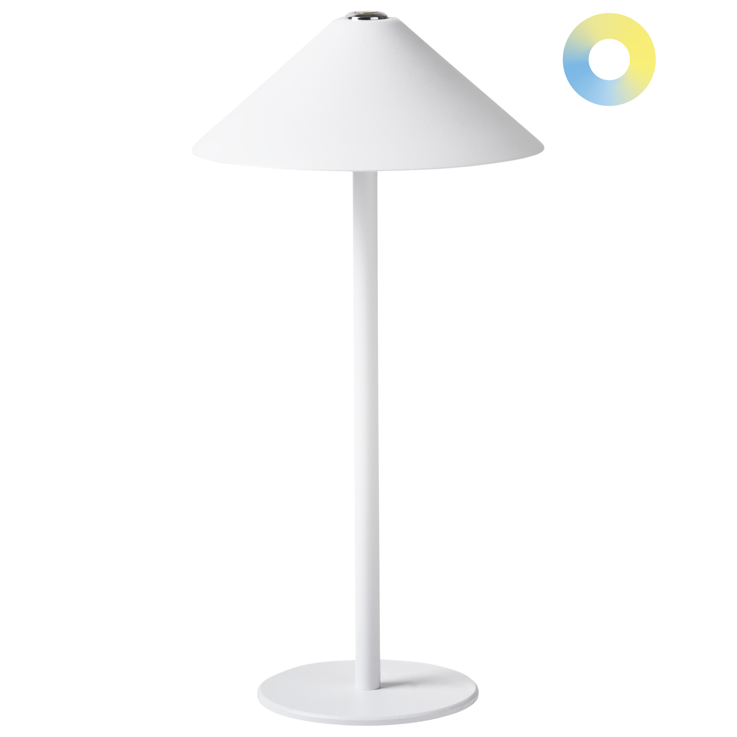Trådløs LED-bordlampe FRANCOLI Med dæmpning Metal Hvid