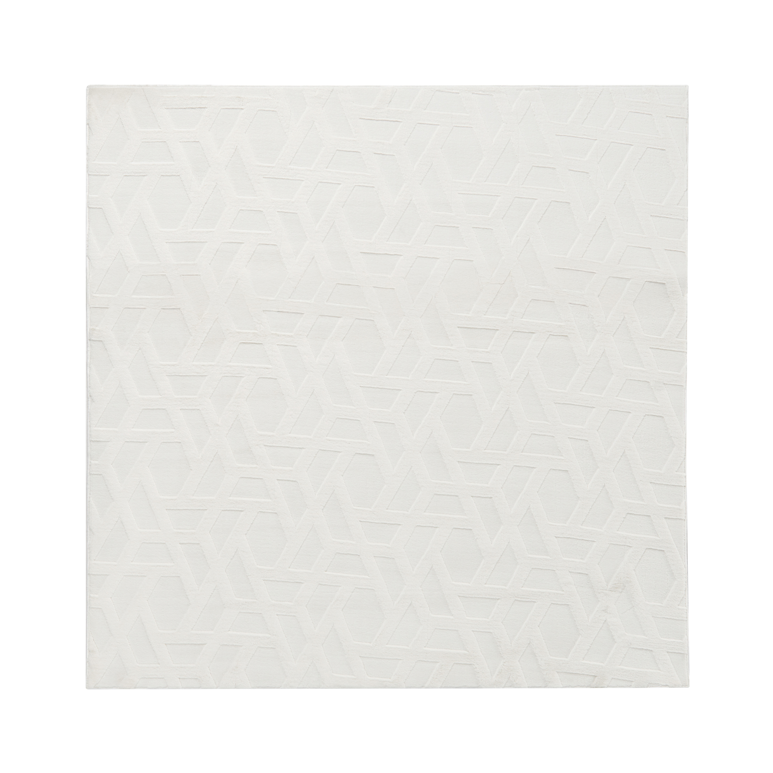 Gulvtæppe ANTERO Cremehvid 160 x 160 cm