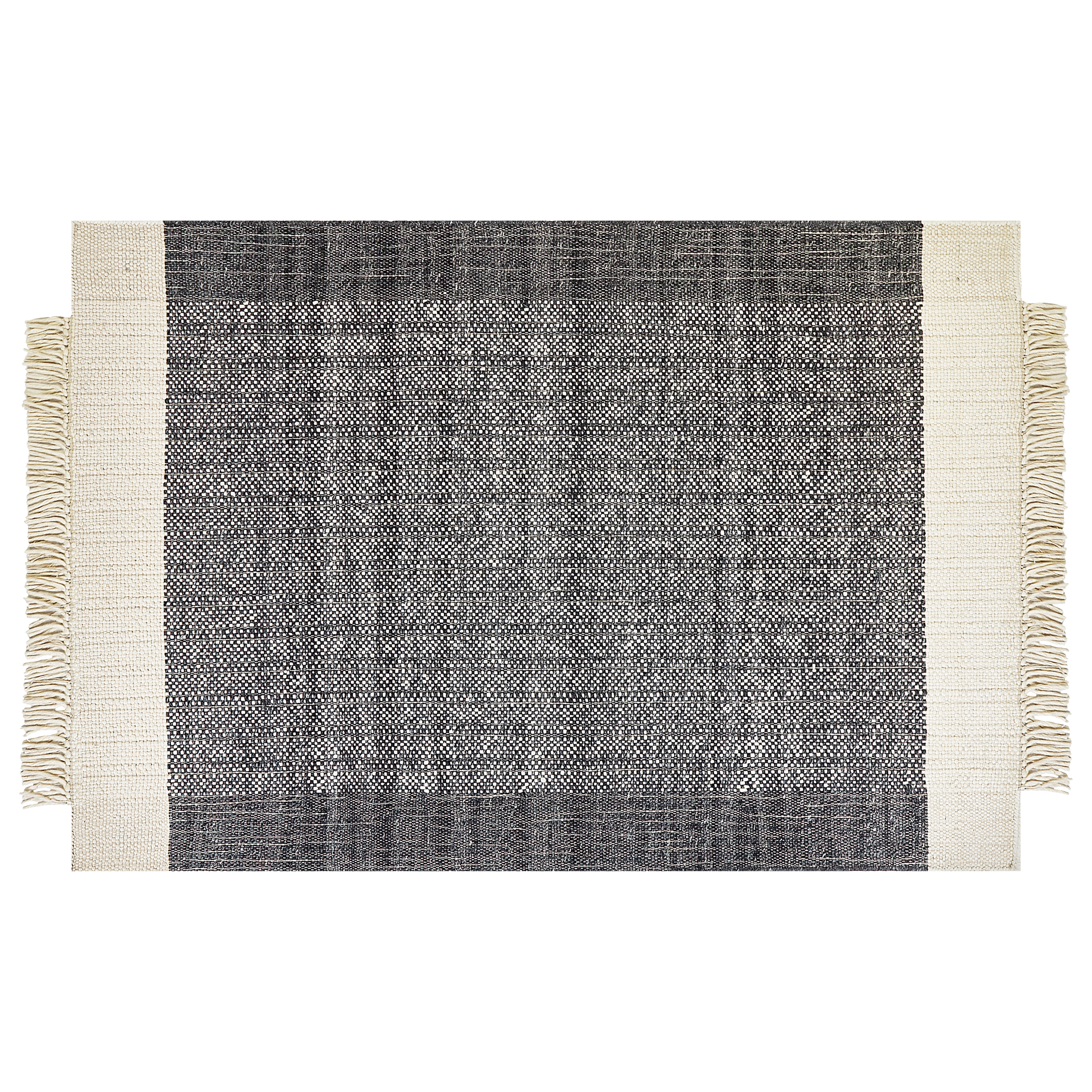 Gulvtæppe ATLANTI Sort 160 x 230 cm Uld