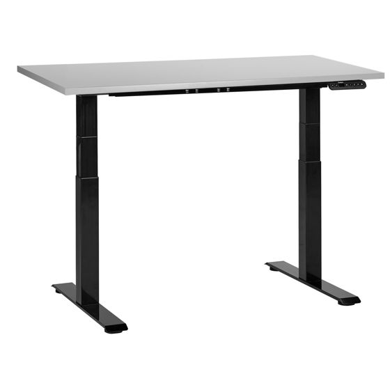 Elektrisk justerbart hæve sænkebord DESTINES 120 cm 72 cm Grå/sort