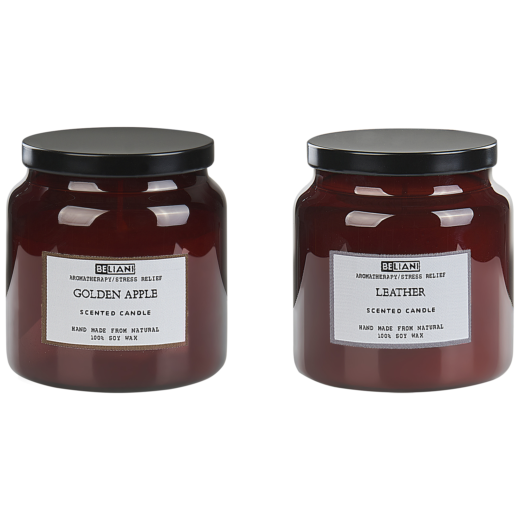 Sæt med 2 duftlys ABSOLUTE ALCHEMY Soja voks Frugtig noter Fresh notes