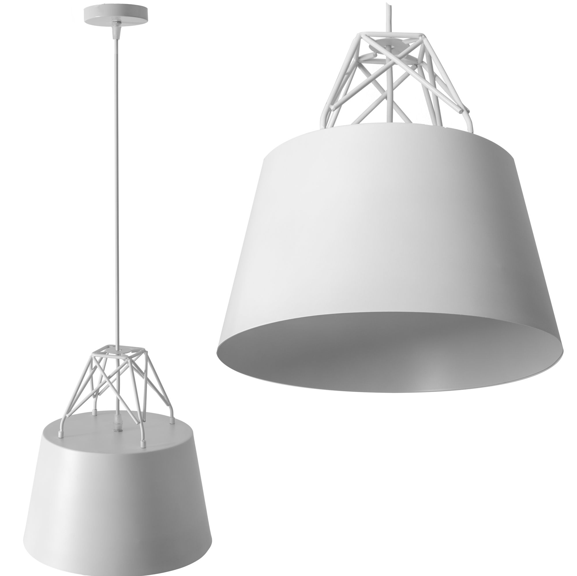 TOOLIGHT hængende loftlampe APP423-1CP Hvid 17x30x29cm