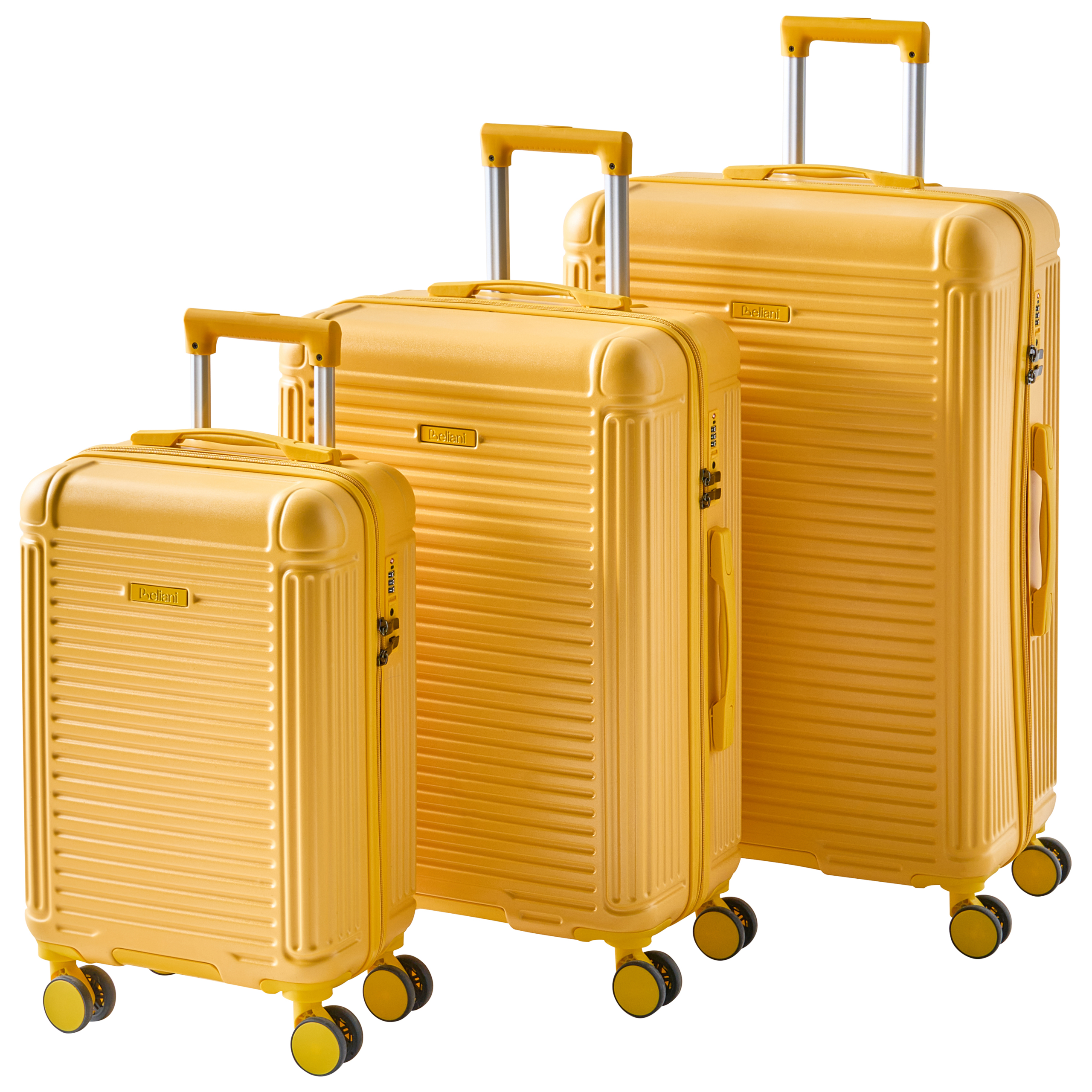 Sæt af 3 hardcase-kufferter MYNTIS Gul