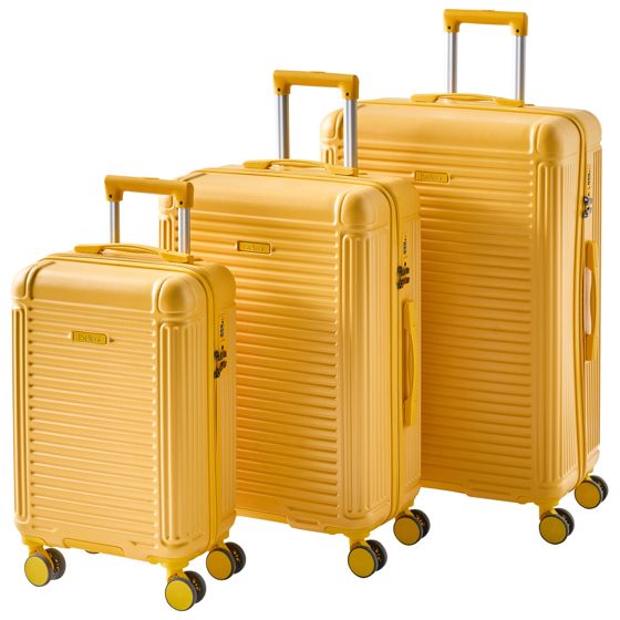 Sæt af 3 hardcase-kufferter MYNTIS Gul