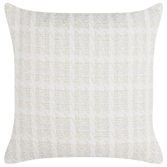 Pyntepude DOURIS 45 x 45 cm Lys Beige Ternet mønster