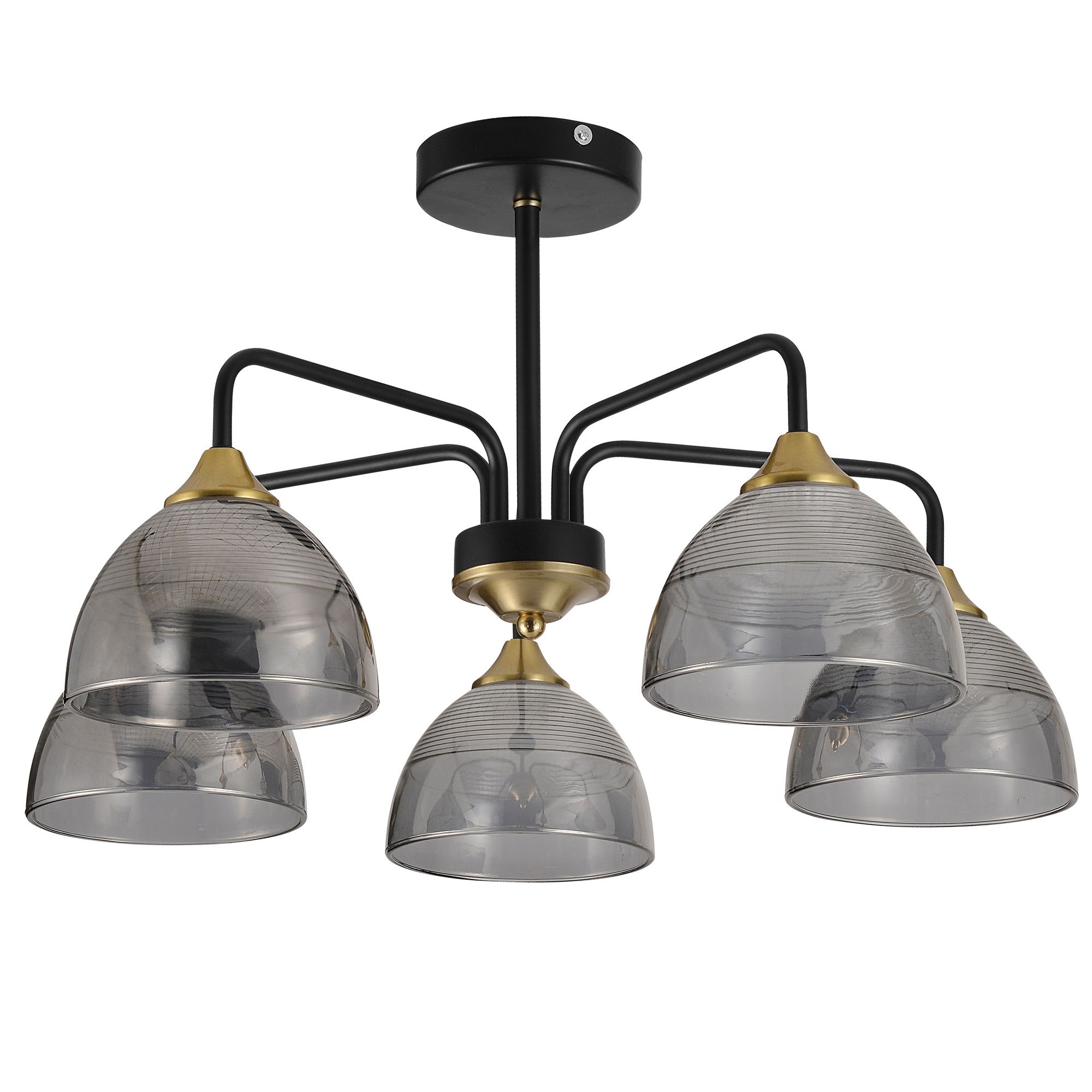 TOOLIGHT hængende loftlampe G085-5C Sort/Grå 58x58x33,5cm