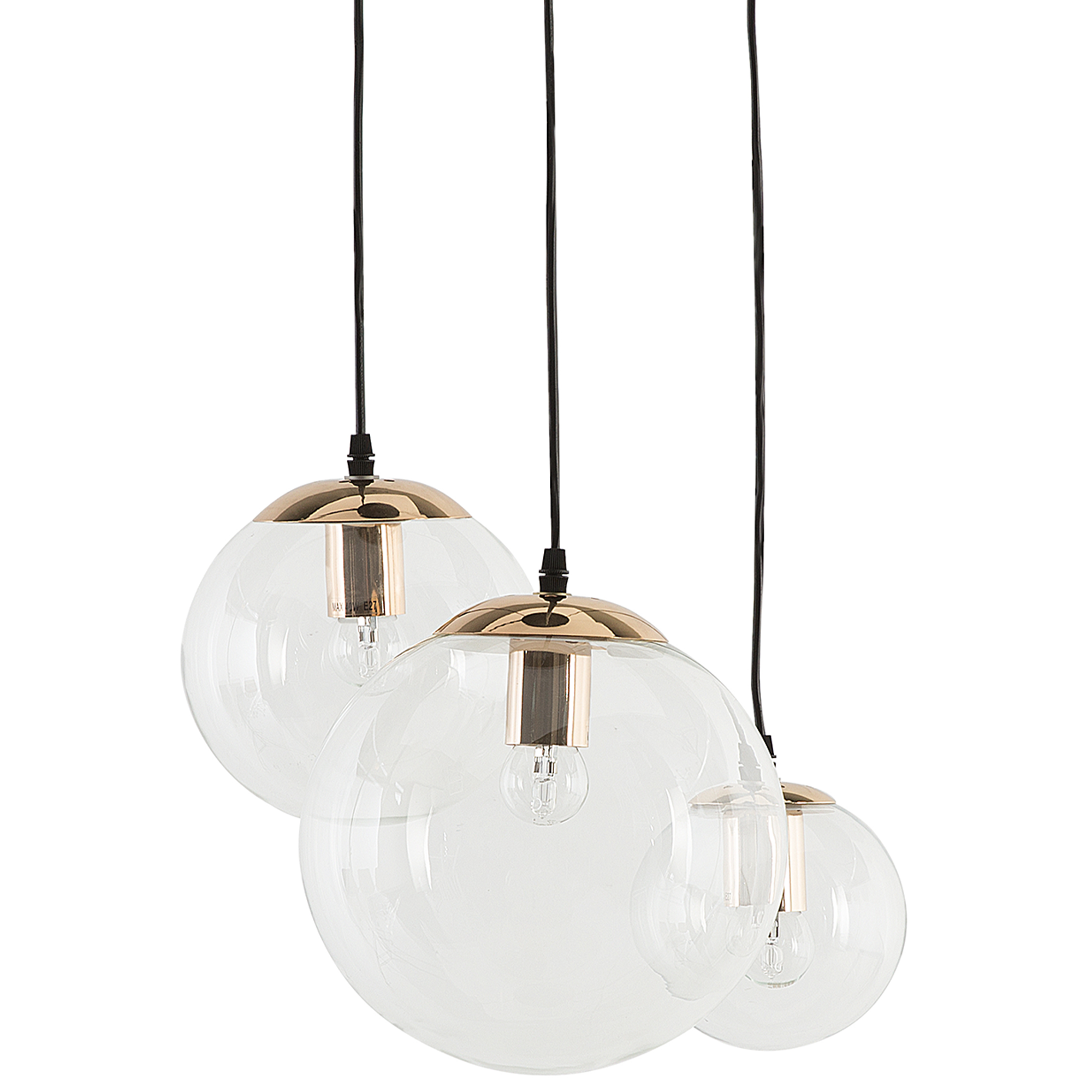 Loftlampe LADON Glas Transparent