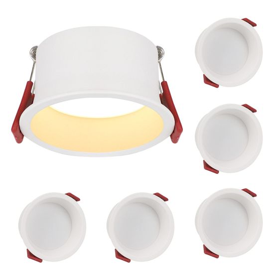 NETTLIFE 5 LED indbygget lampe Varm hvid 3000K Til badeværelse, stue, køkken, entré, kontor, spisestue, IP44 5W