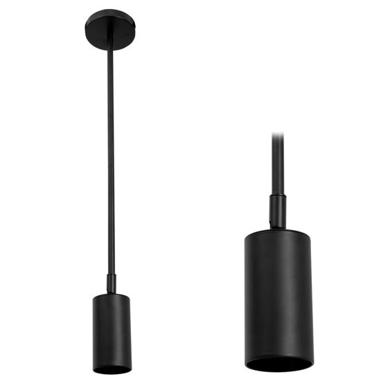 TOOLIGHT hængende loftlampe APP609-1C Sort 25x15x50cm