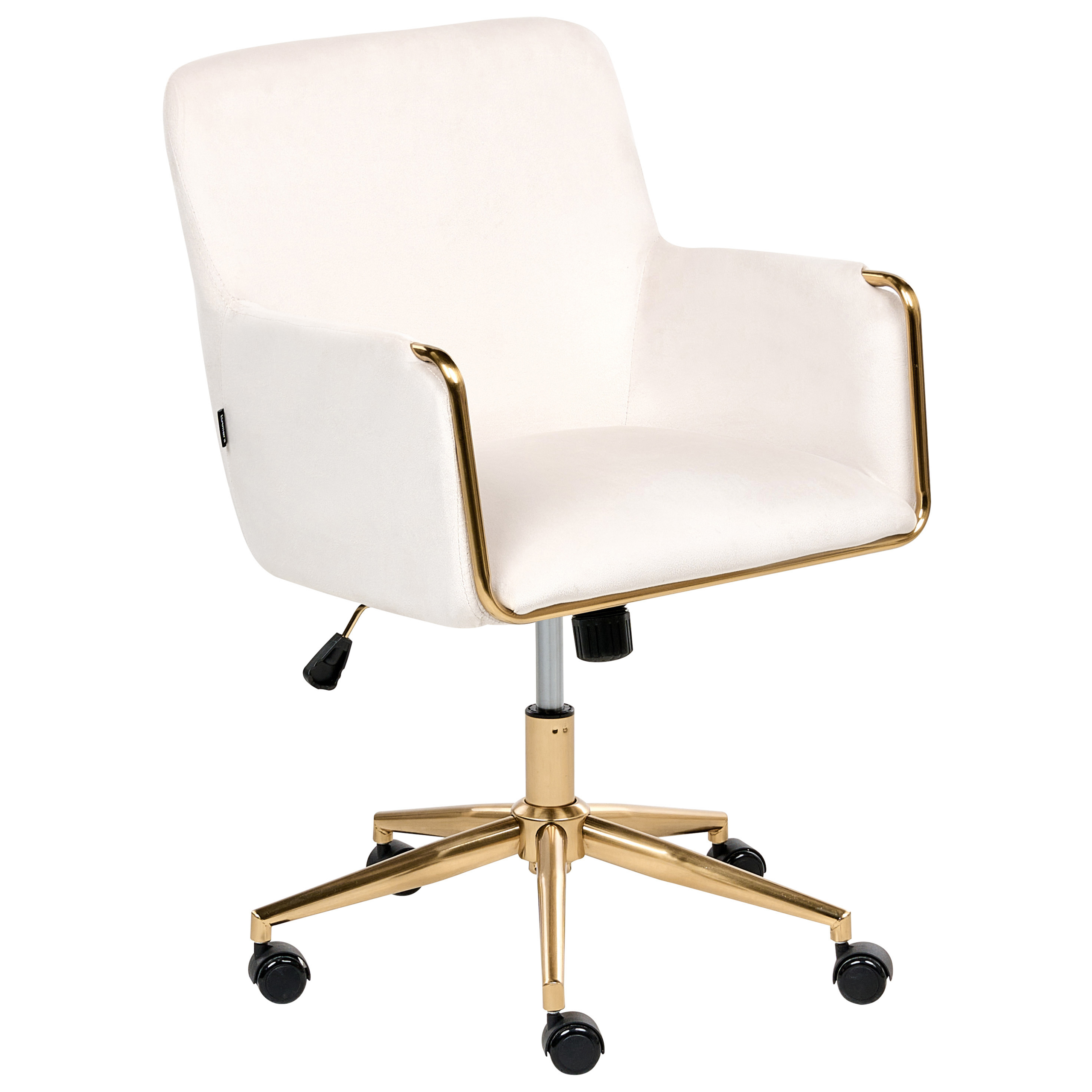 Skrivebordsstol ALTONA Velour Cremehvid