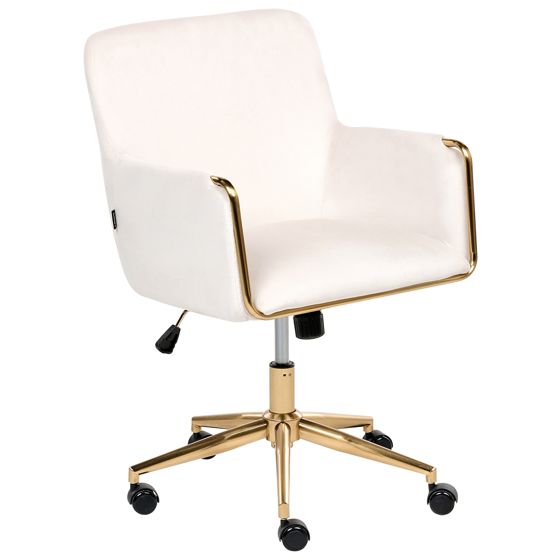 Skrivebordsstol ALTONA Velour Cremehvid