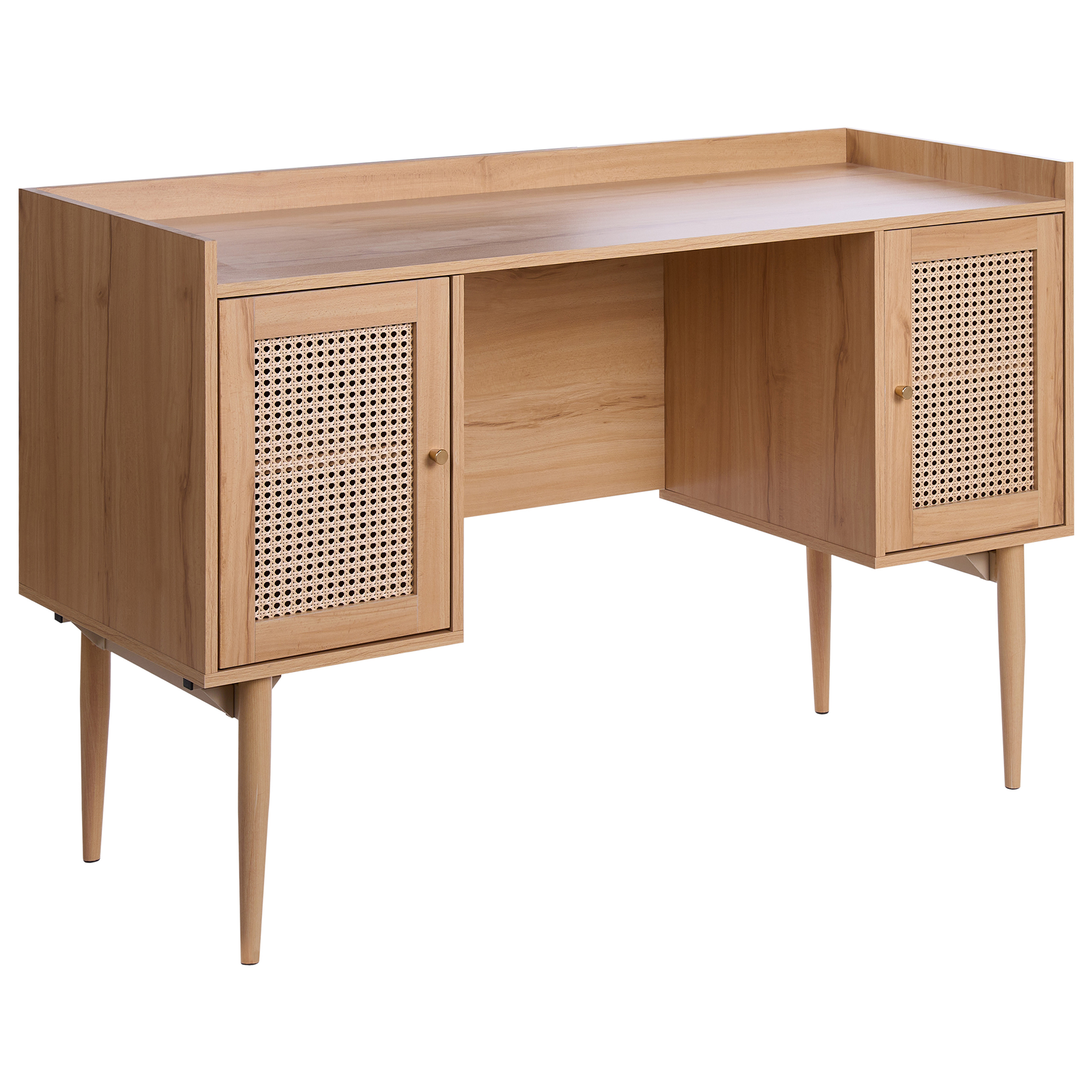 Skrivebord RATANA 130 cm 50 cm Lysebrun