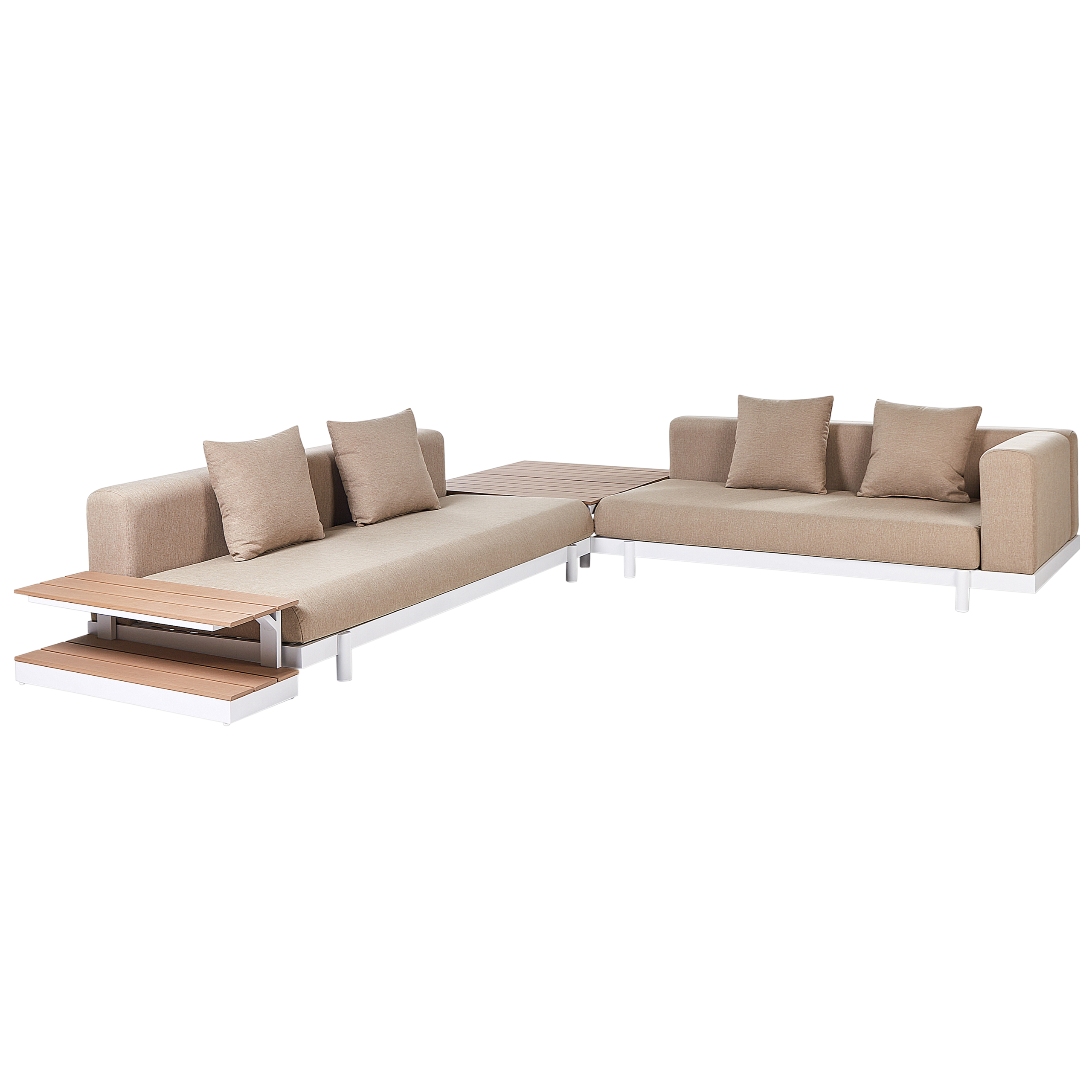 Have-hjørnesofasæt 5 personers MISSANELLO Beige