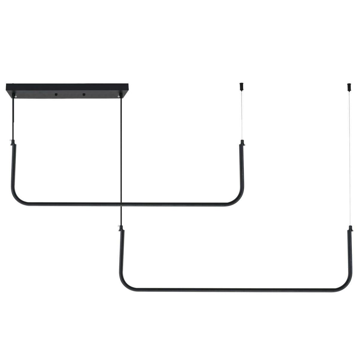 TOOLIGHT hængende loftlampe APP980-CP LED Sort 40x90x11cm