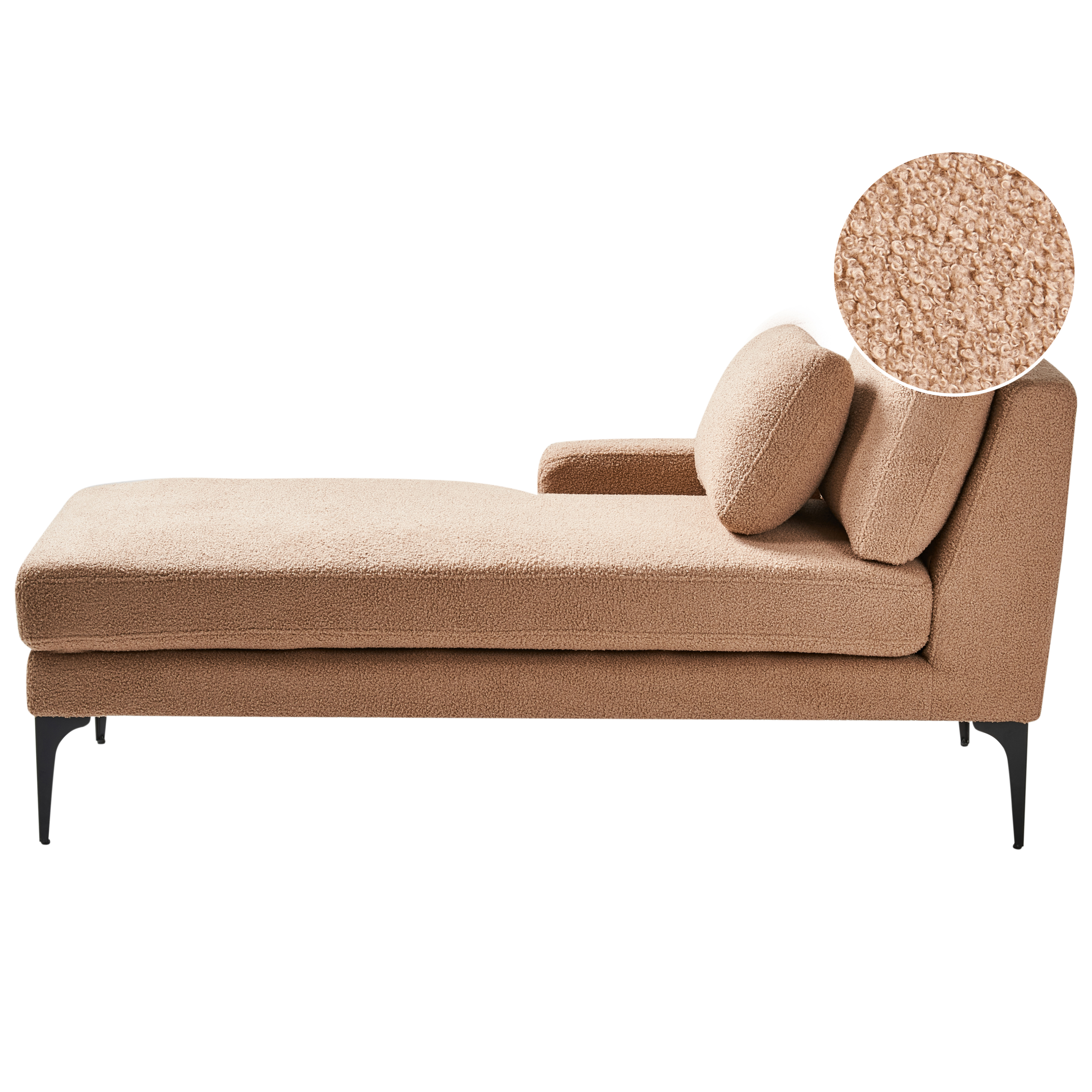 Højrevendt chaiselong EWRON Boucle Beige
