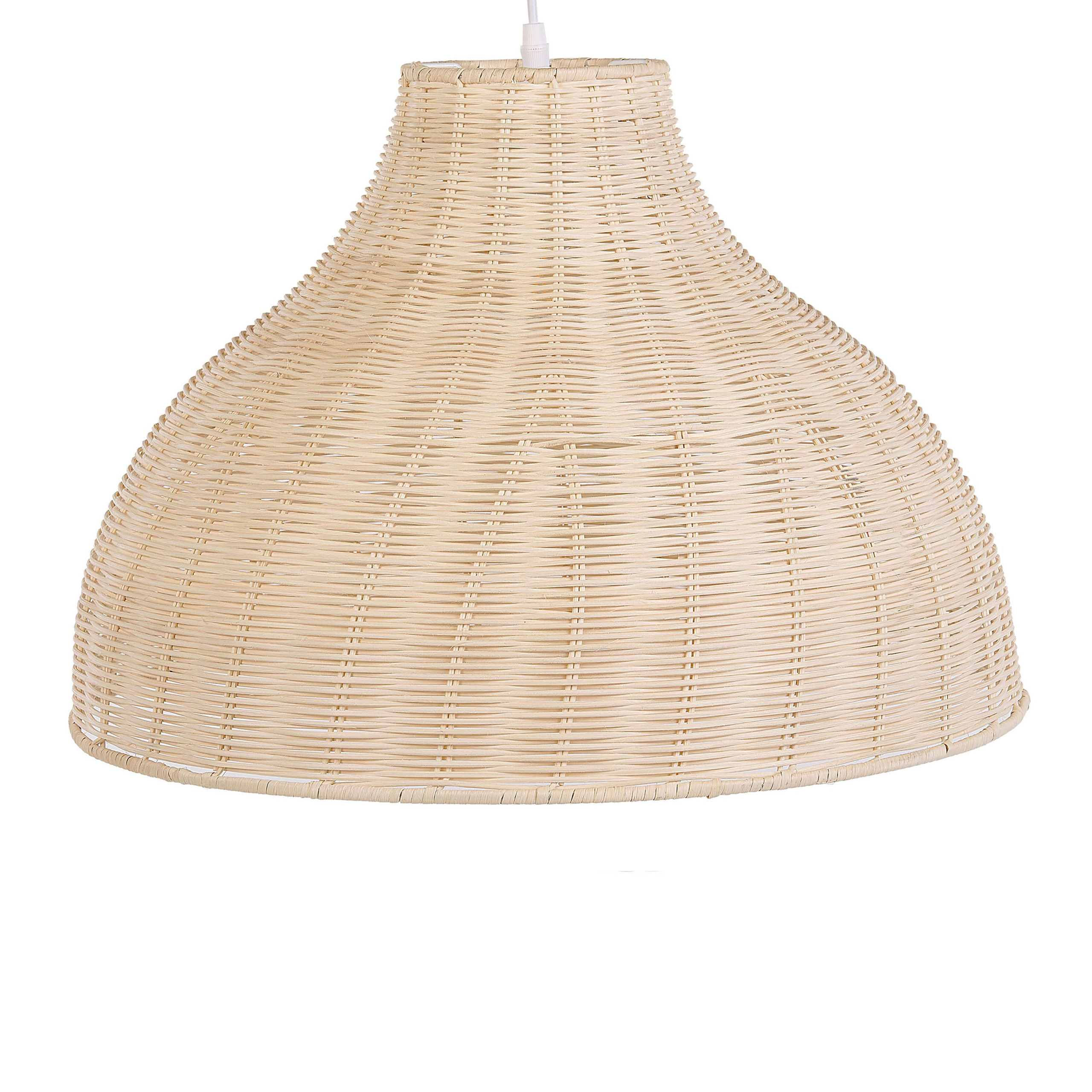 Loftlampe MILLIAN Rattan Lysebrun