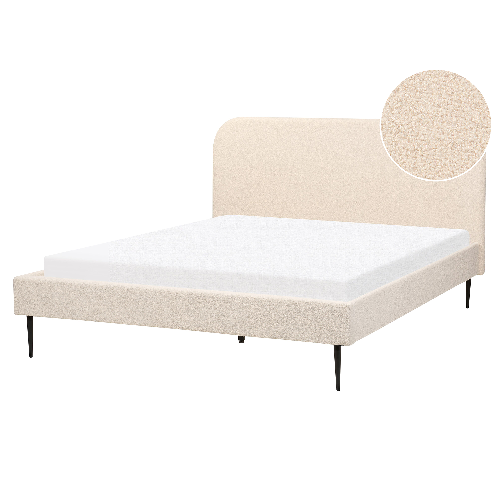 Seng Boucle FLAYAT 160 x 200 cm Lys Beige