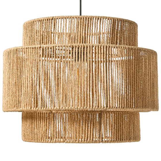Loftlampe WOKIRO papirreb Naturlig