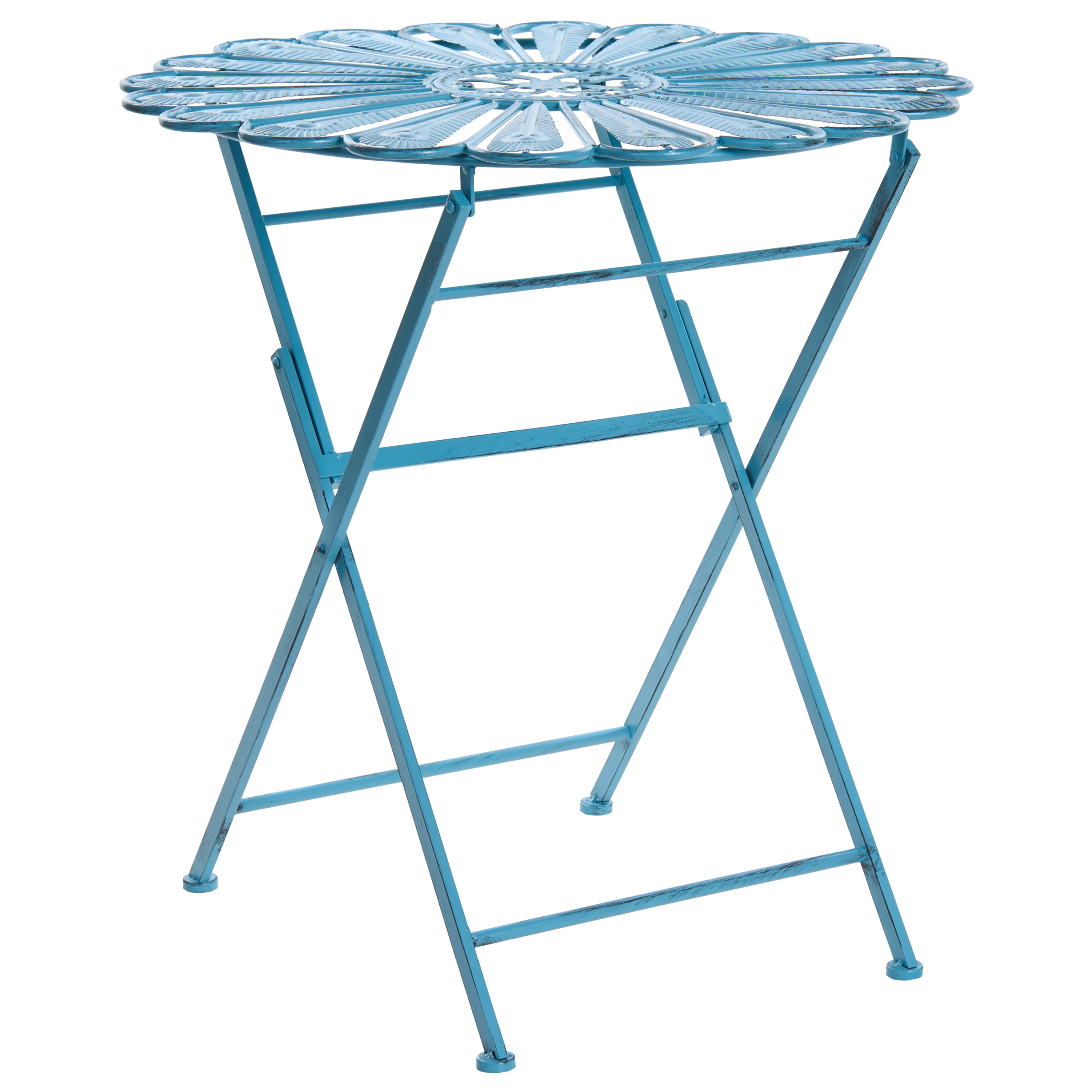 Bistro bord PAVIA 71 cm 71 cm Metal Blå