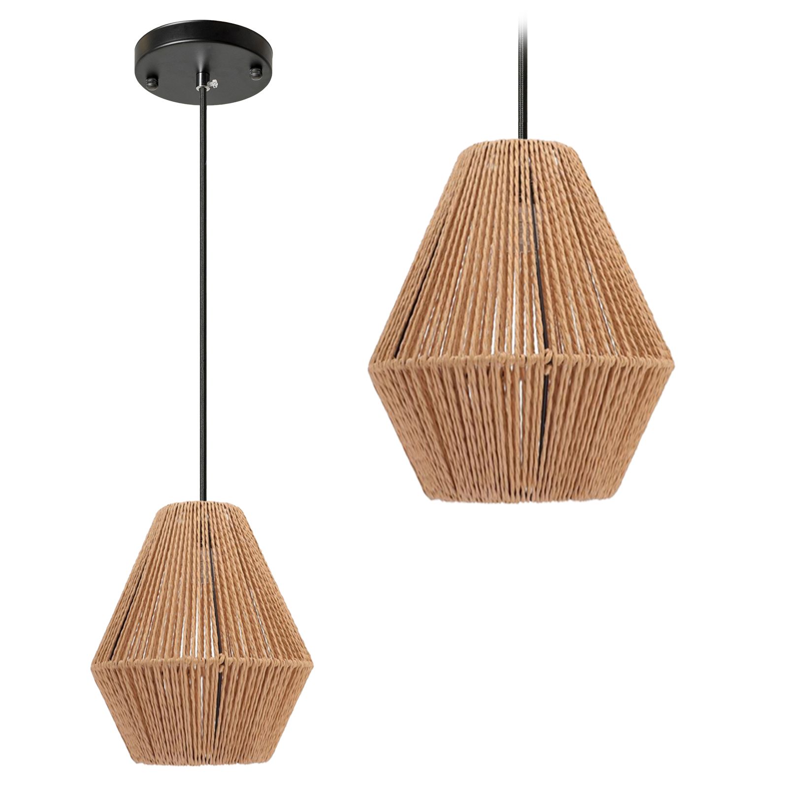 TOOLIGHT hængende loftlampe APP1150-1W Brun 22,5x38x22,5cm