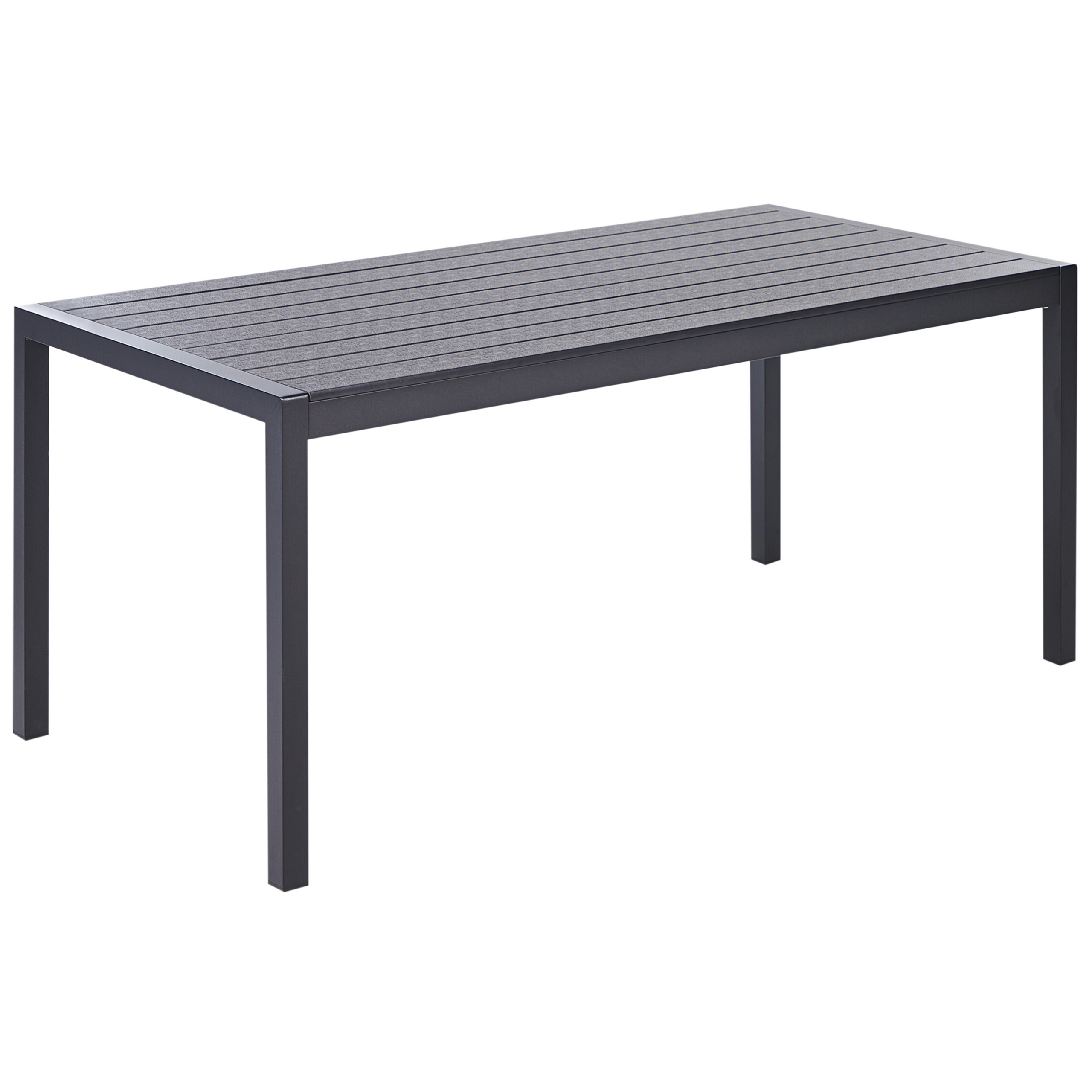 Havebord VERNIO 180 cm 90 cm Metal Sort