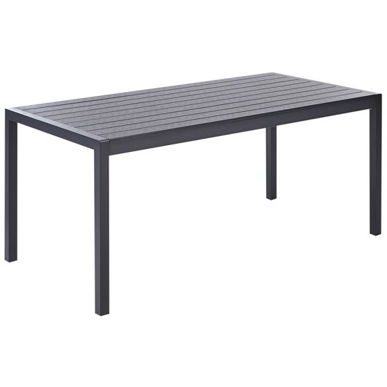 Havebord VERNIO 180 cm 90 cm Metal Sort