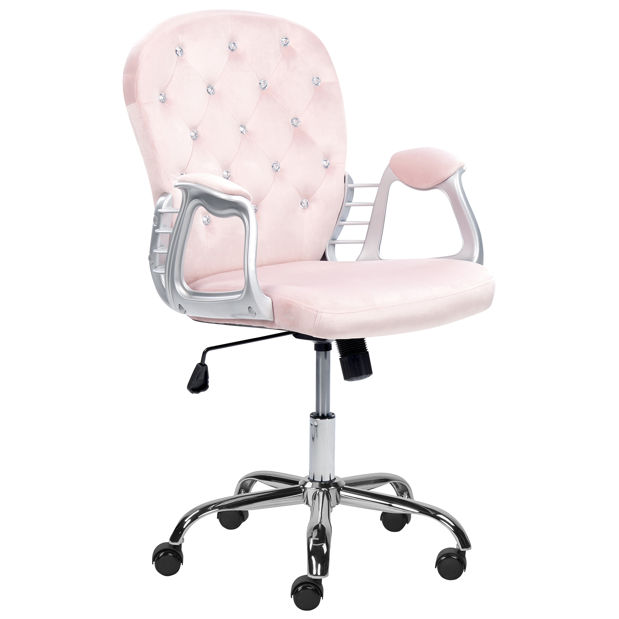 Skrivebordsstol PRINCESS Velour Pastellrosa
