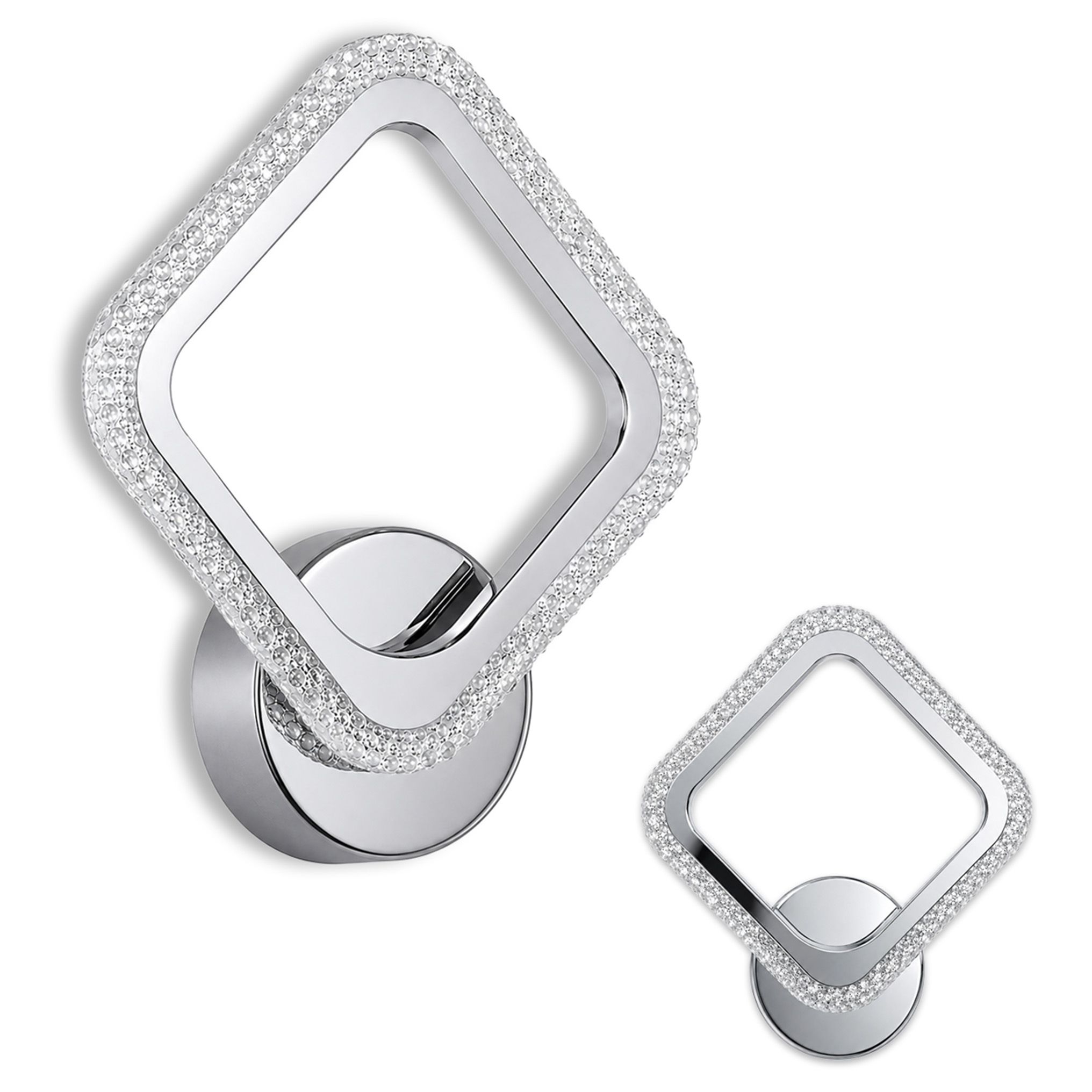 TOOLIGHT væglampe LHJ125-W LED Krom 4,1x25,5x27,5cm
